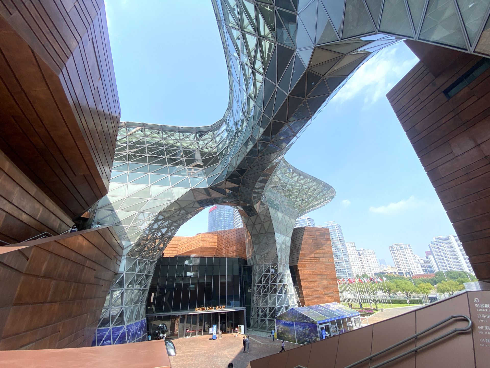 中國上海世運會博物館建築一景，因2010年上海世界博覽會而建館，於2017年正式開館。（攝影／朱佑霖）