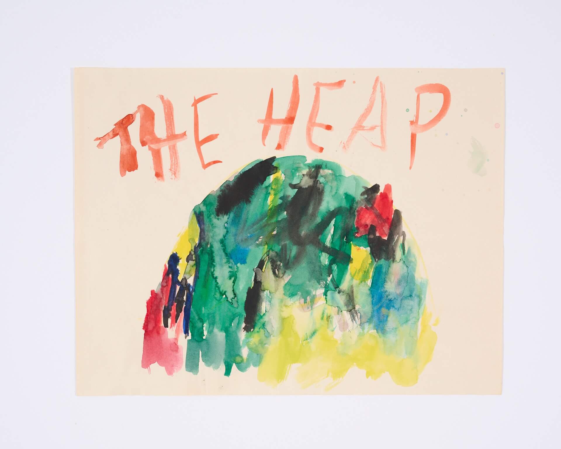 Robert Whitman，Preparatory Sketch for American Moon Performance（1960），1959。（Pace Gallery提供）