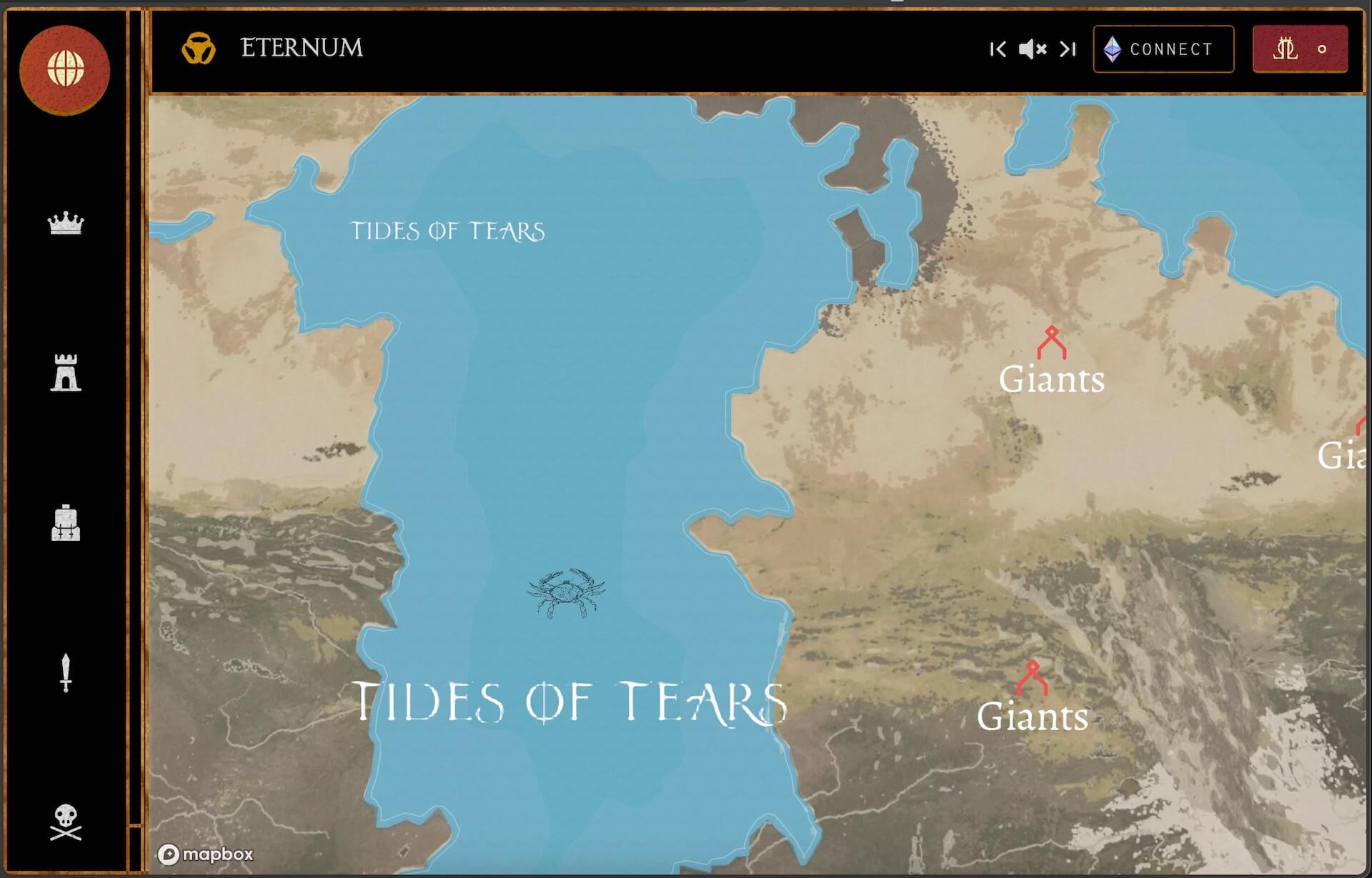 《領土》（Realms）在Eternum所顯示的世界地圖。（黃豆泥提供）