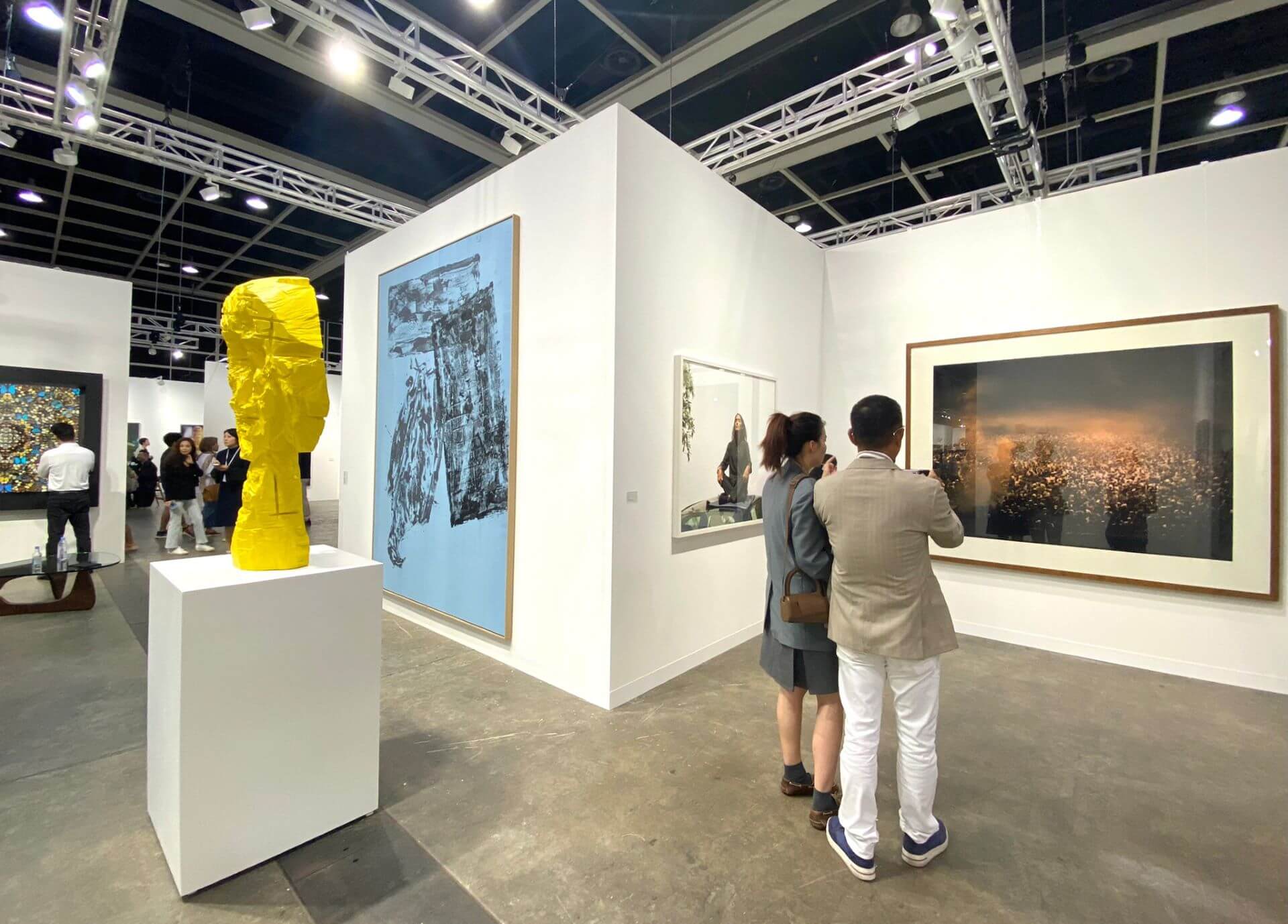 白立方展位一隅。（本刊資料室）