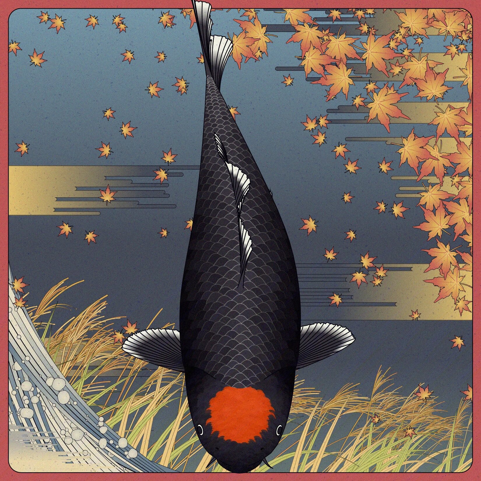 第三輪錦鯉NFT「Carp and Season」編號5869。（取自張寶成收藏）