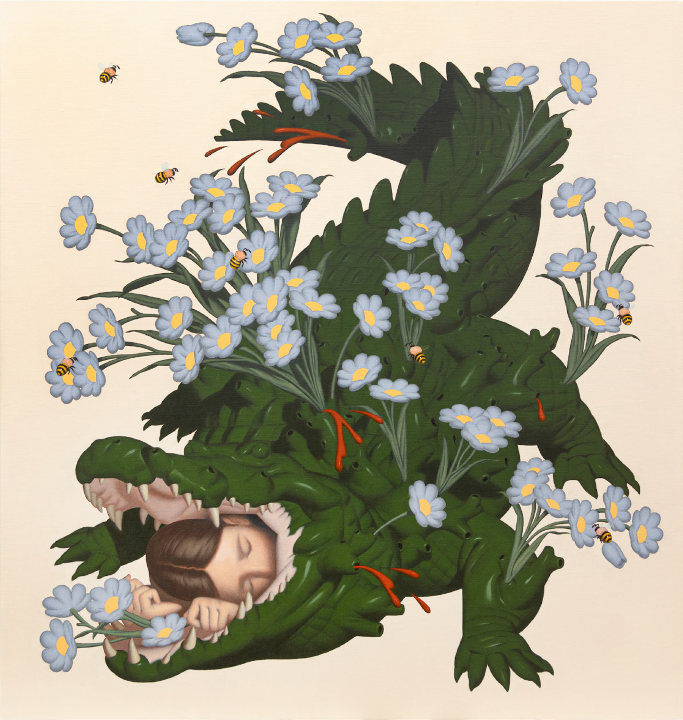 Tony Yeh，《HER BARK IS WORSE THAN HER BITE》，2024。（Dopeness Art Lab提供）