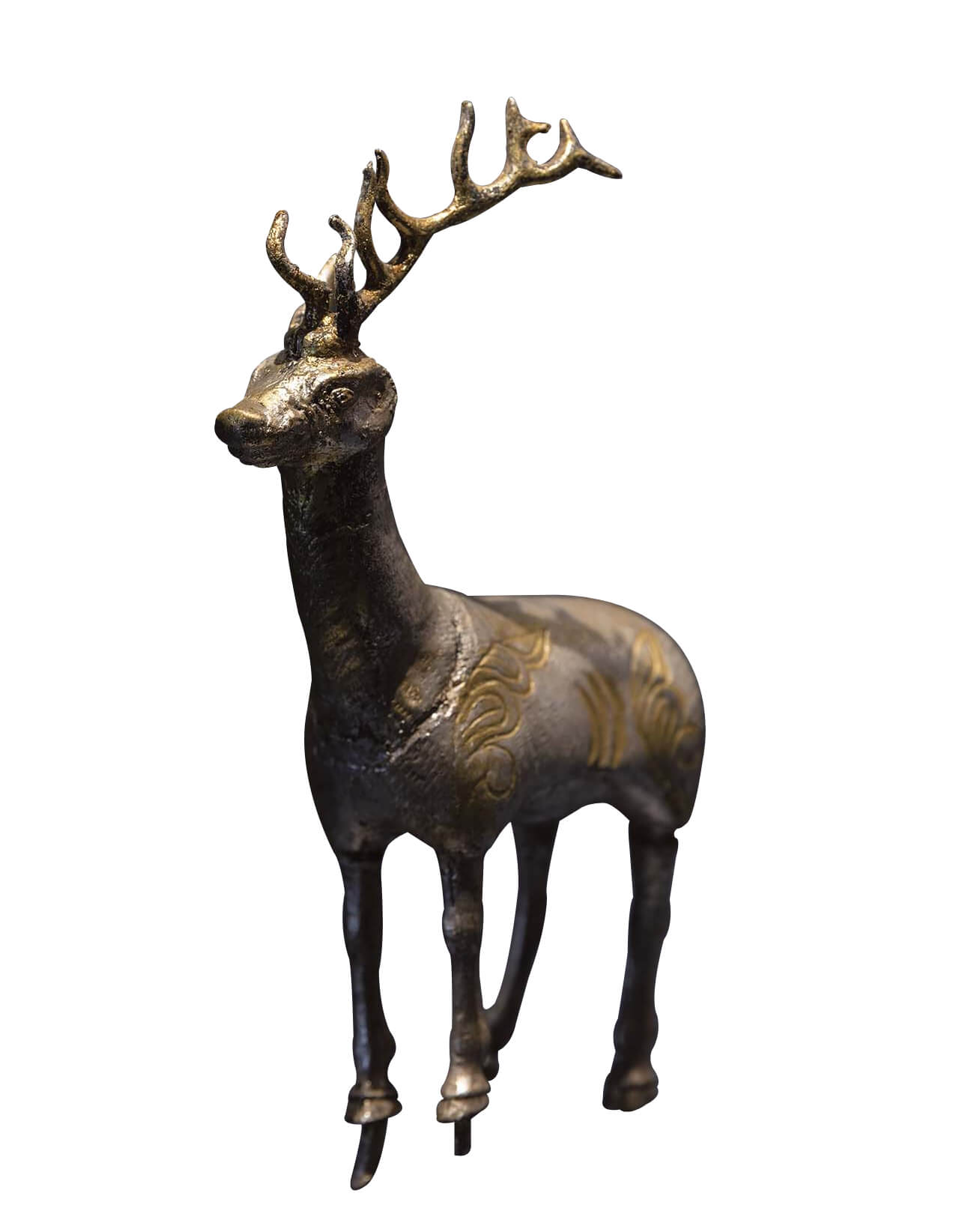 6世紀至7世紀〈金銀鹿〉原作複製品，蒙古國家博物館藏。（法國南特歷史博物館提供）