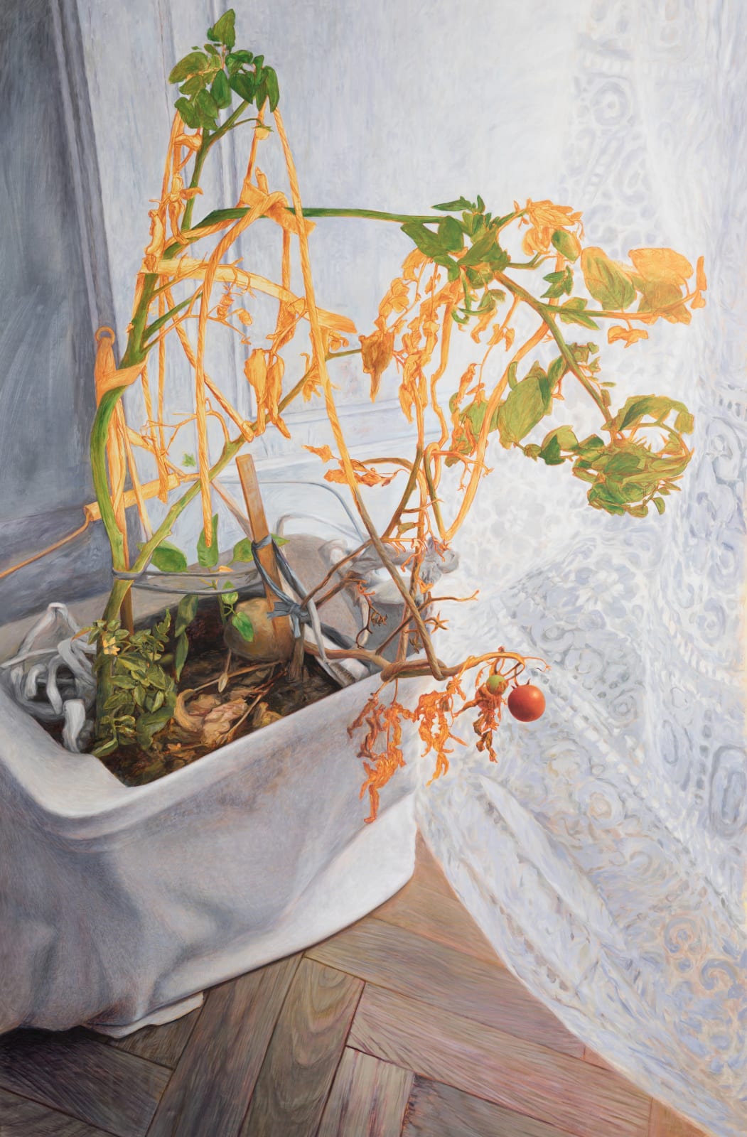 《拆除 … 突出的日間形態》，2023，壓克力顏料、畫布，175 x 115 cm（安卓藝術提供）