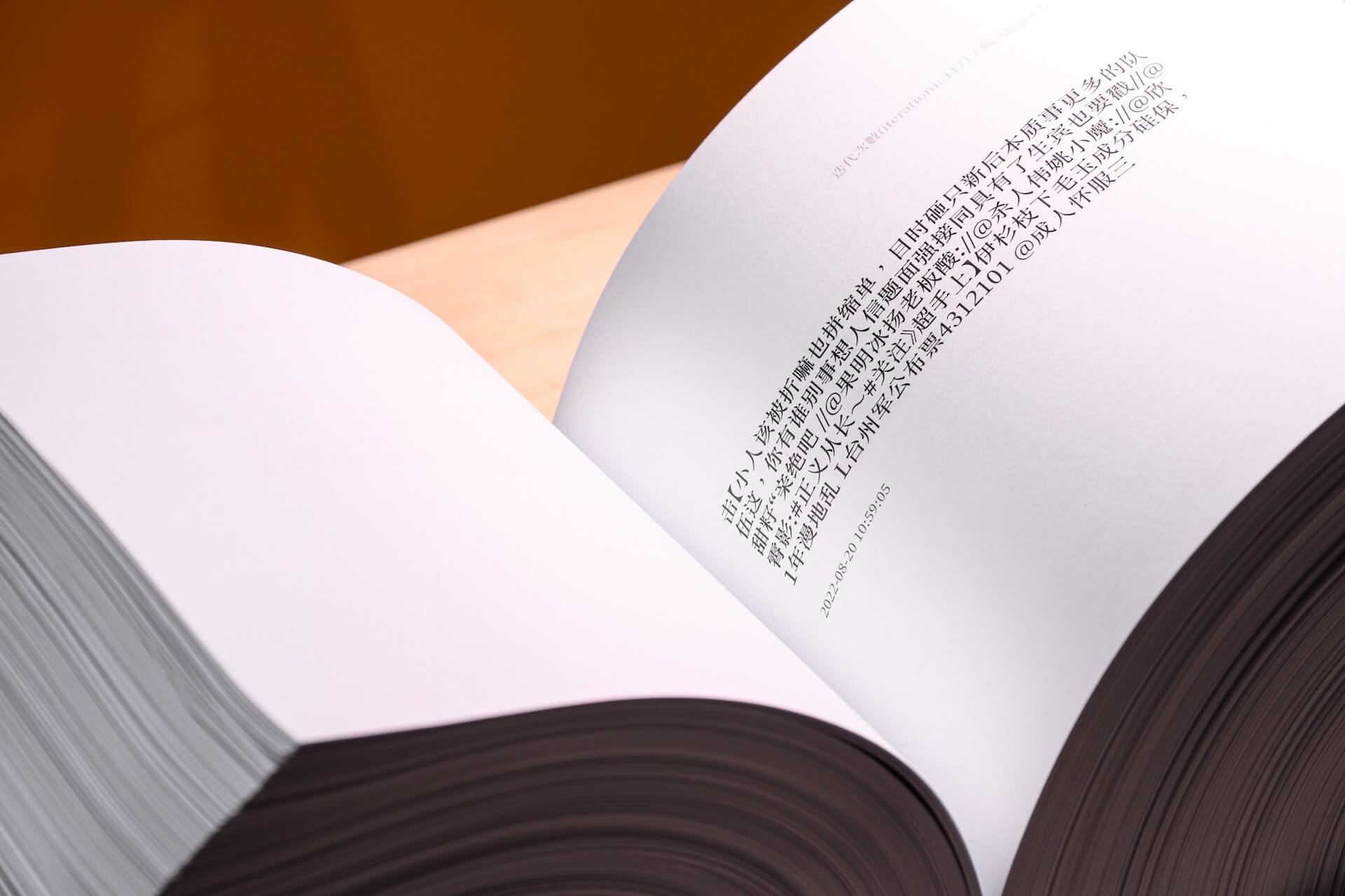 《刪不了的符號》在數位極權世界中試圖保存多元意見。（孫詠怡作品，ANPIS FOTO王世邦於台北當代藝術館攝影）