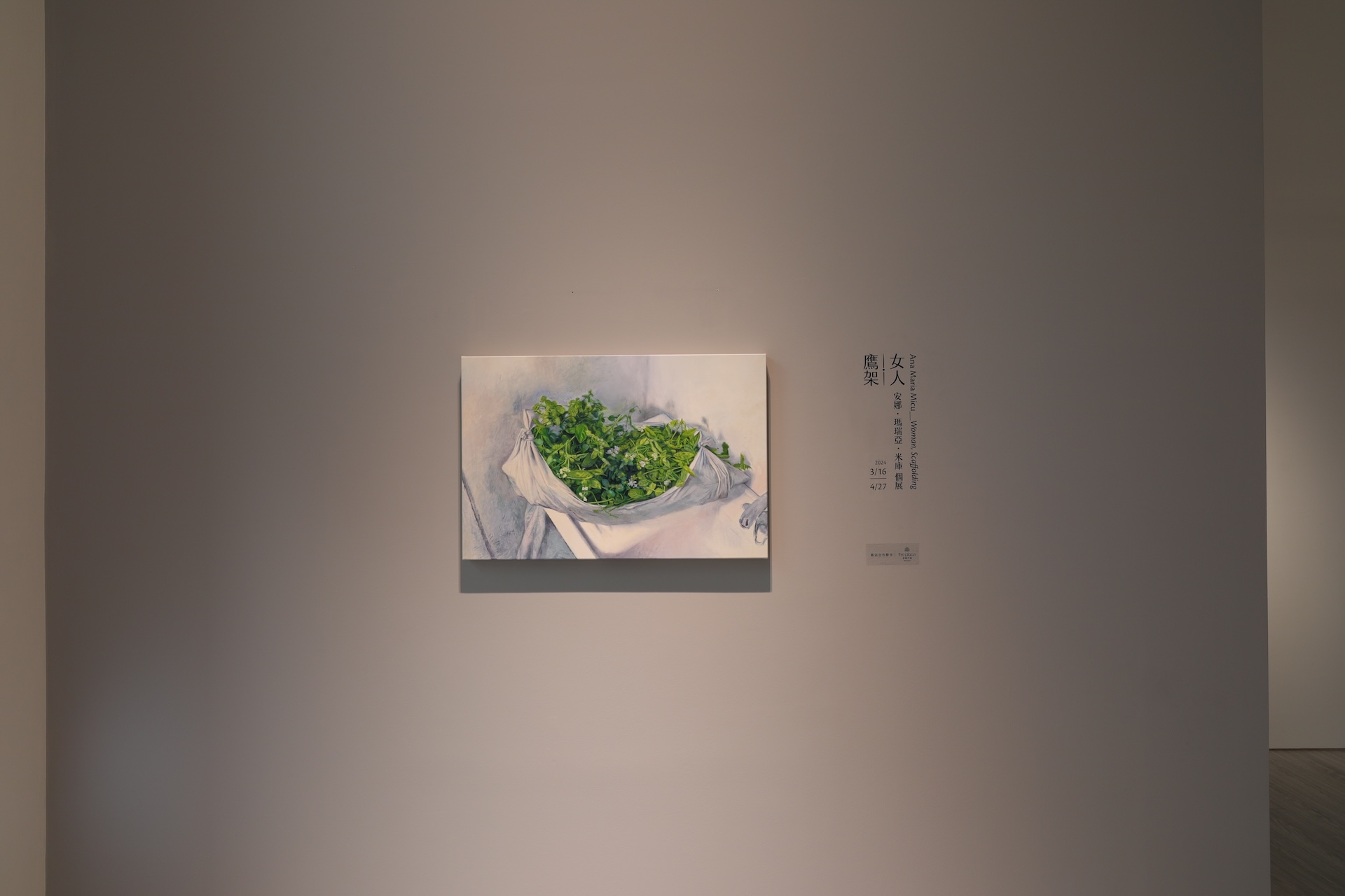 「女人．鷹架」（Woman, Scaffolding）是繼2021年後，睽違三年羅馬尼亞藝術家安娜．瑪瑞亞．米庫（Ana Maria Micu）再度於安卓藝術（Mind Set Art Center）舉辦個展。（安卓藝術提供）