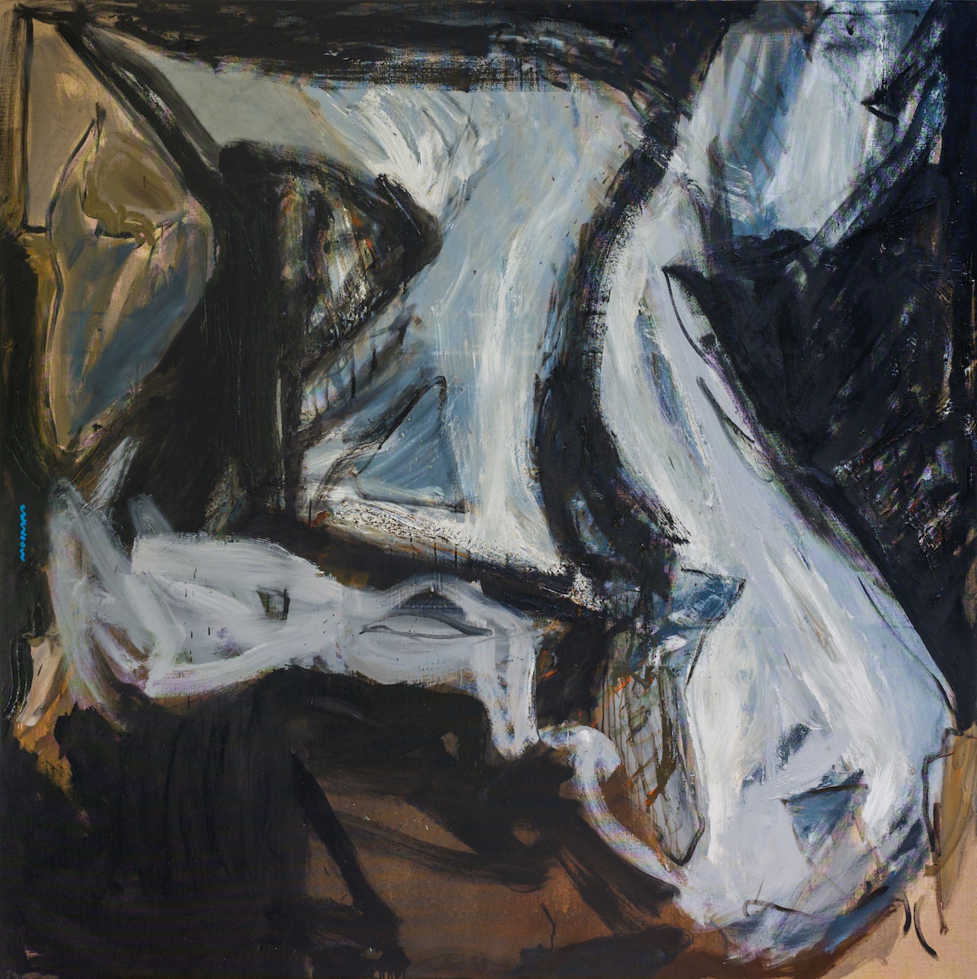 布魯諾．默因納德，《永恆》，油彩、畫布&nbsp; 175×175cm&nbsp;，2023（白卡藝廊提供）