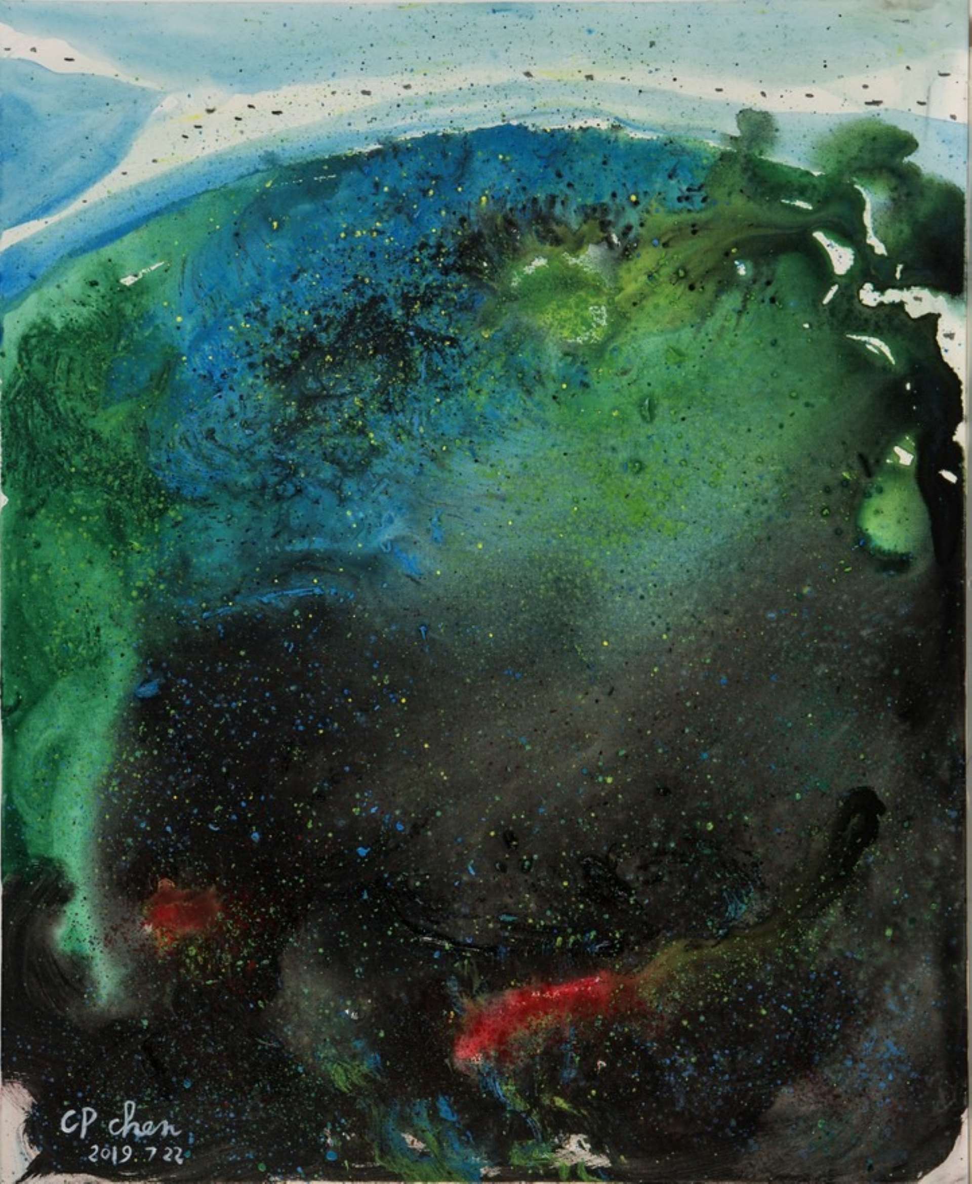 陳持平｜逍遙遊 丙烯顏料 72.7×60.6cm 2019年 （藝術家陳持平提供）