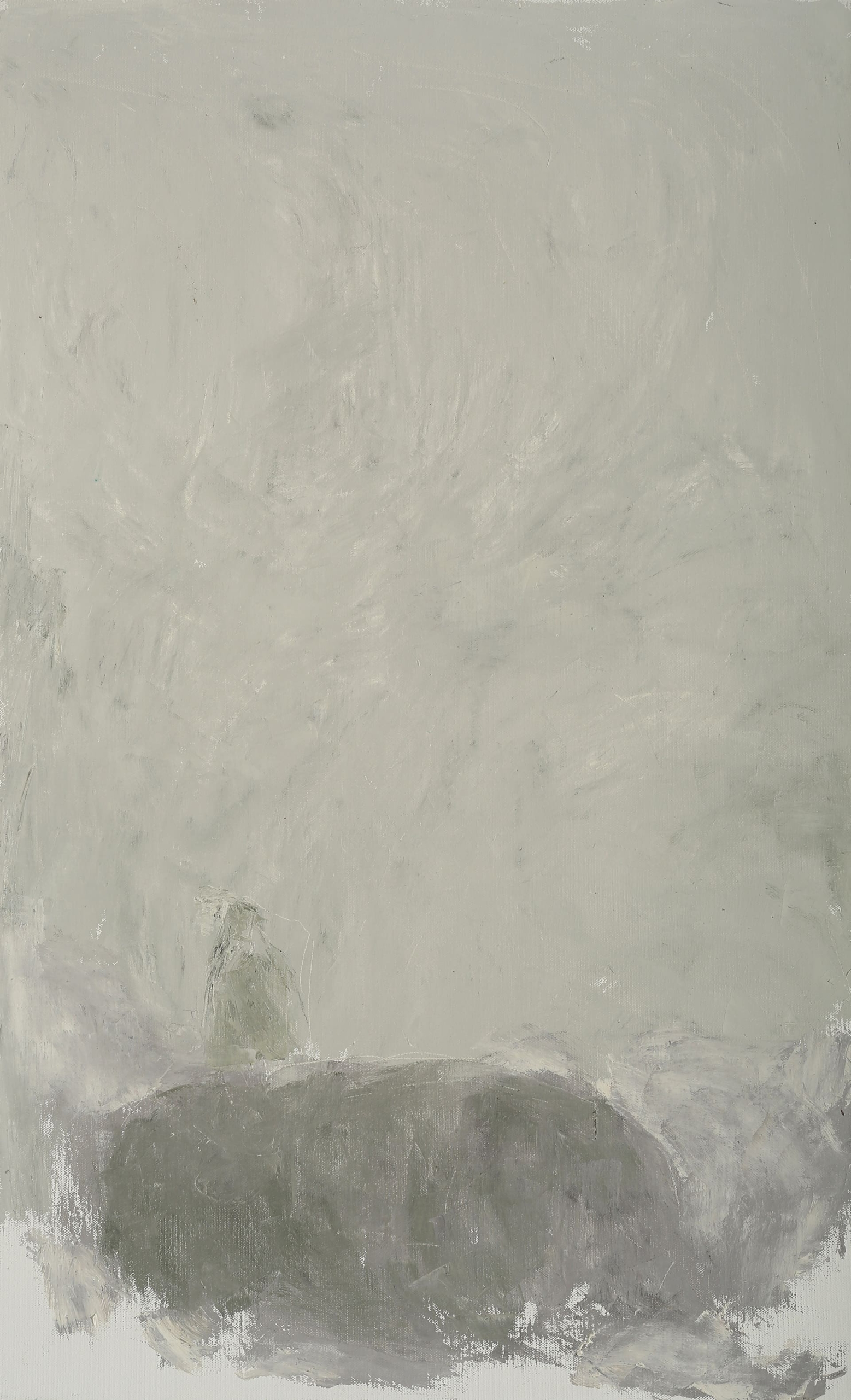 葉世強，《達摩》，油畫畫布，119×73 cm，2012。（漢雅軒提供）