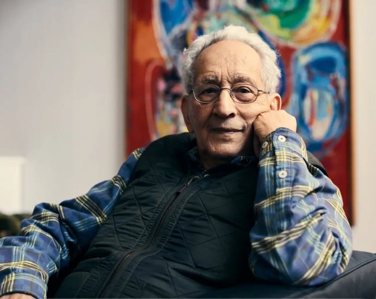藝術家法蘭克.史帖拉(Frank Stella,1936-2024)。(© Christopher Gregory / The New York Times)