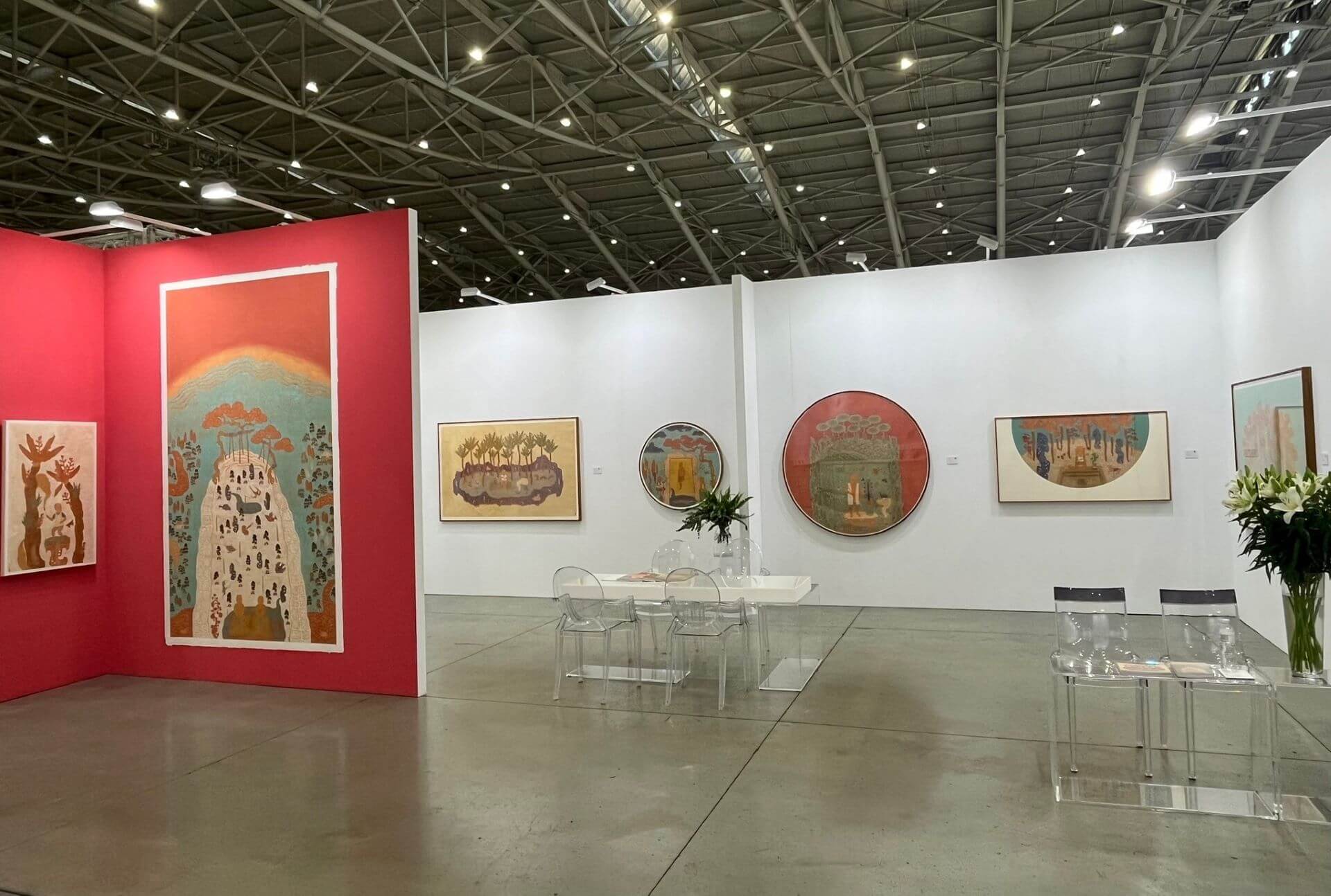月臨畫廊在2024台北當代展位風景。