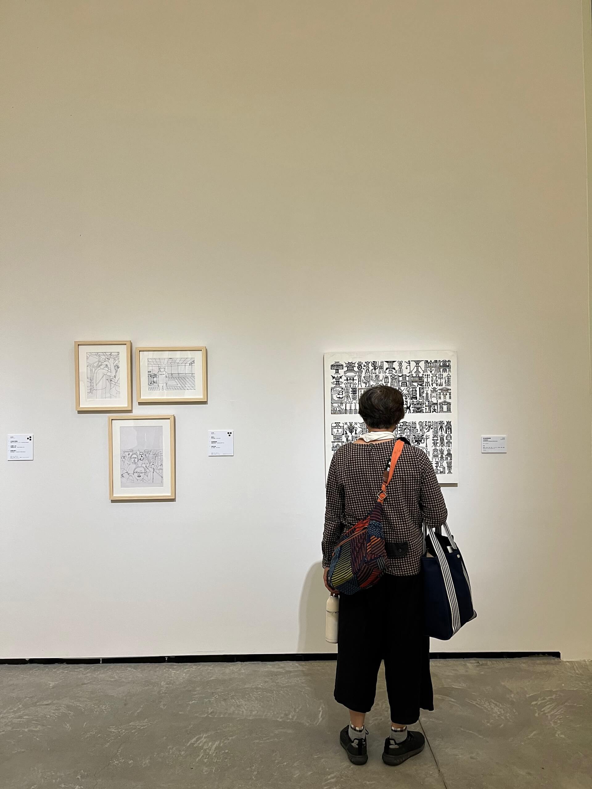 「藝術是⾃由的⼒量」展場一隅。（攝影／蔡昕縈）