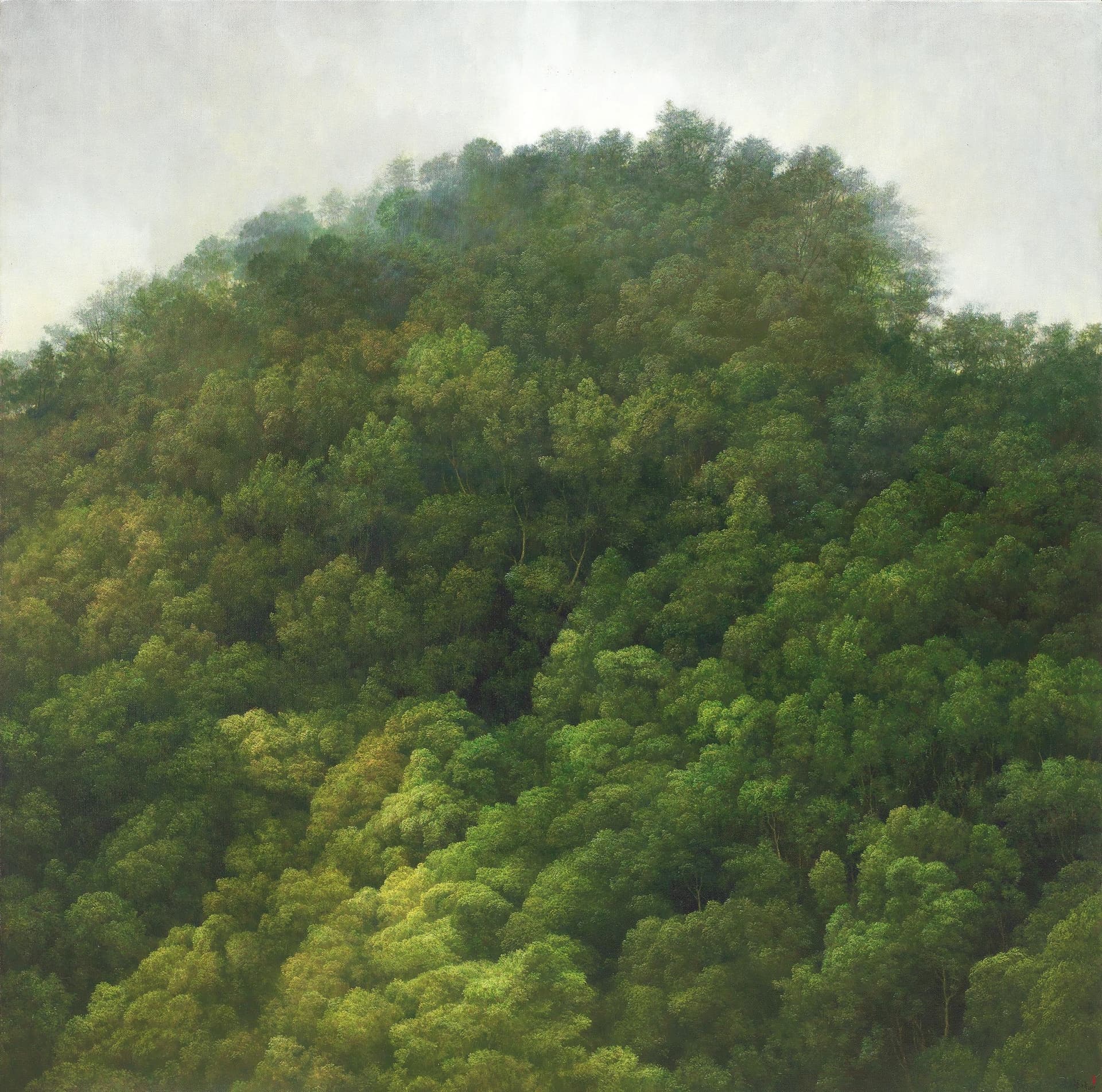 葉子奇，《舉目向山，洛韶》，油彩 畫布，127 × 127 cm，2017。預估價：420萬至550萬新台幣。（羅芙奧提供）