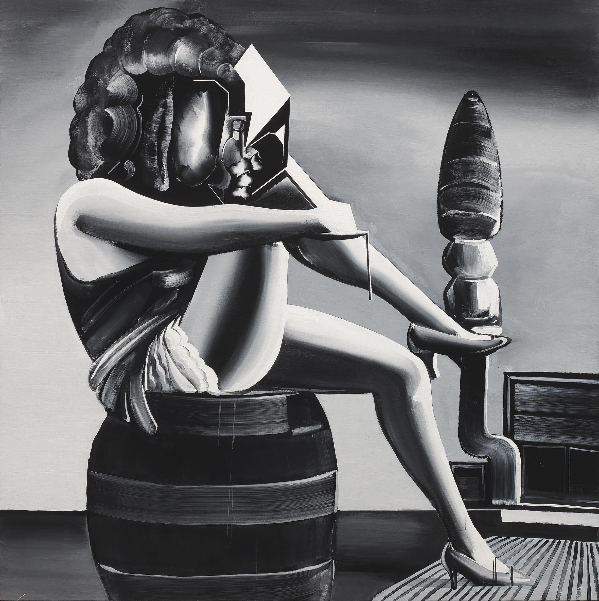 五木田智央，《日日夜夜》，壓克力 亞麻布，162 × 162 cm，2009。預估價：600萬至900萬新台幣。（羅芙奧提供）