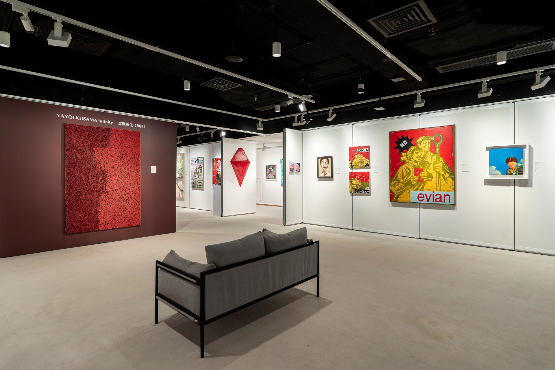 香港邦瀚斯「現代及當代藝術專場」預展一景。（邦瀚斯提供）