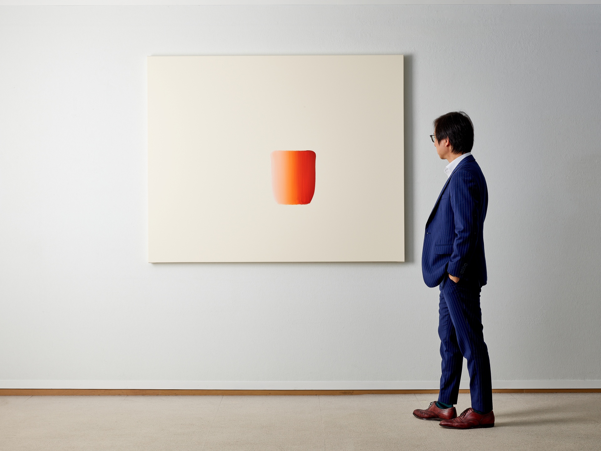 李禹煥，《對話》，壓克力 畫布，130×162 cm，2015。估價：3,000,000-4,000,000港元。（邦瀚斯提供）