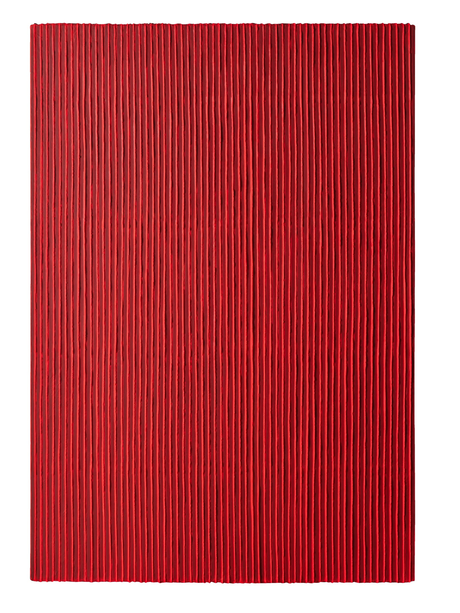 朴栖甫，《描法 No. 151005》，綜合媒材 韓紙 畫布，130×80 cm，2015。估價：1,800,000-2,800,000港元。（邦瀚斯提供）