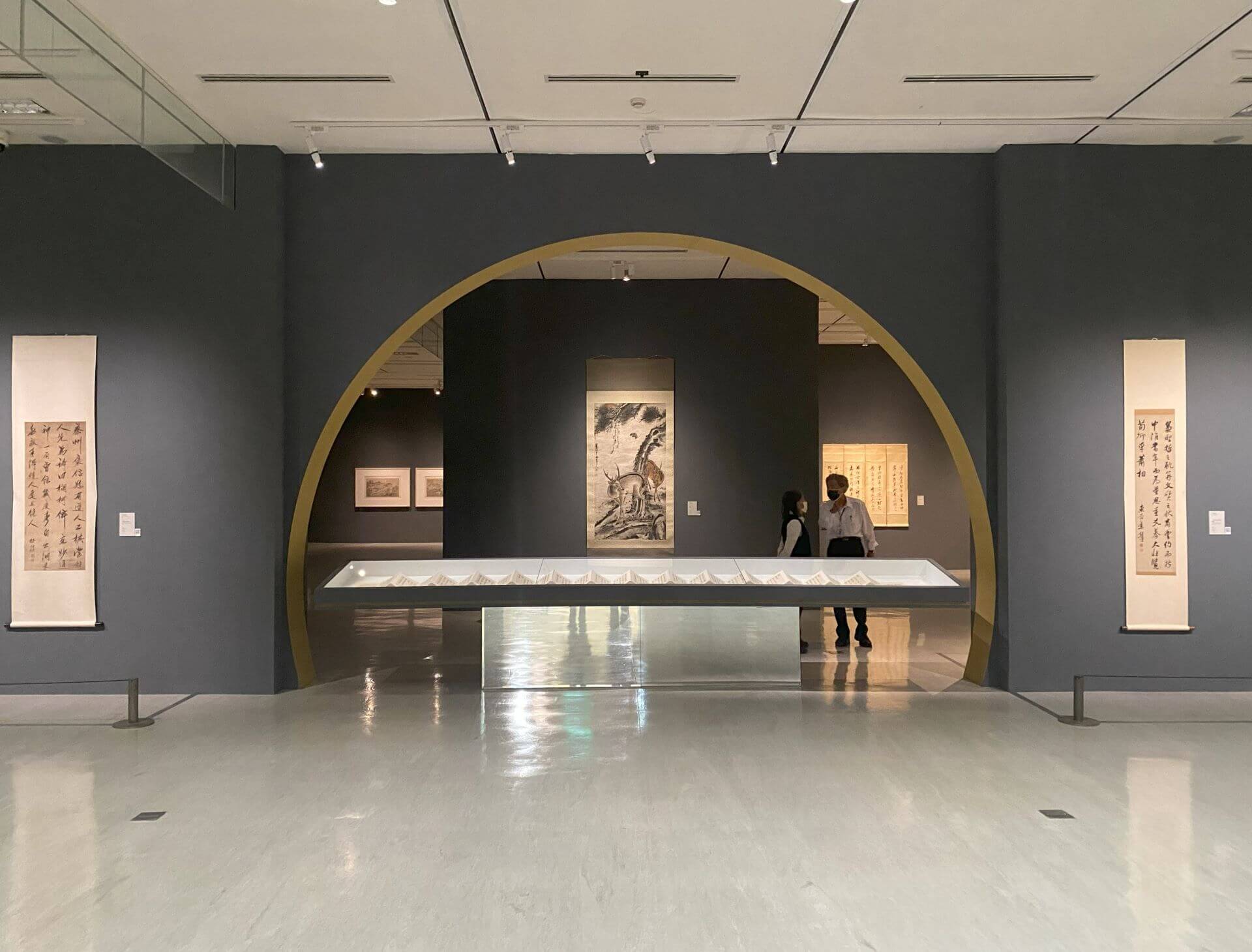 「匯流溯源－國美典藏臺灣早期書畫展」展場風景。（攝影／劉錡豫）
