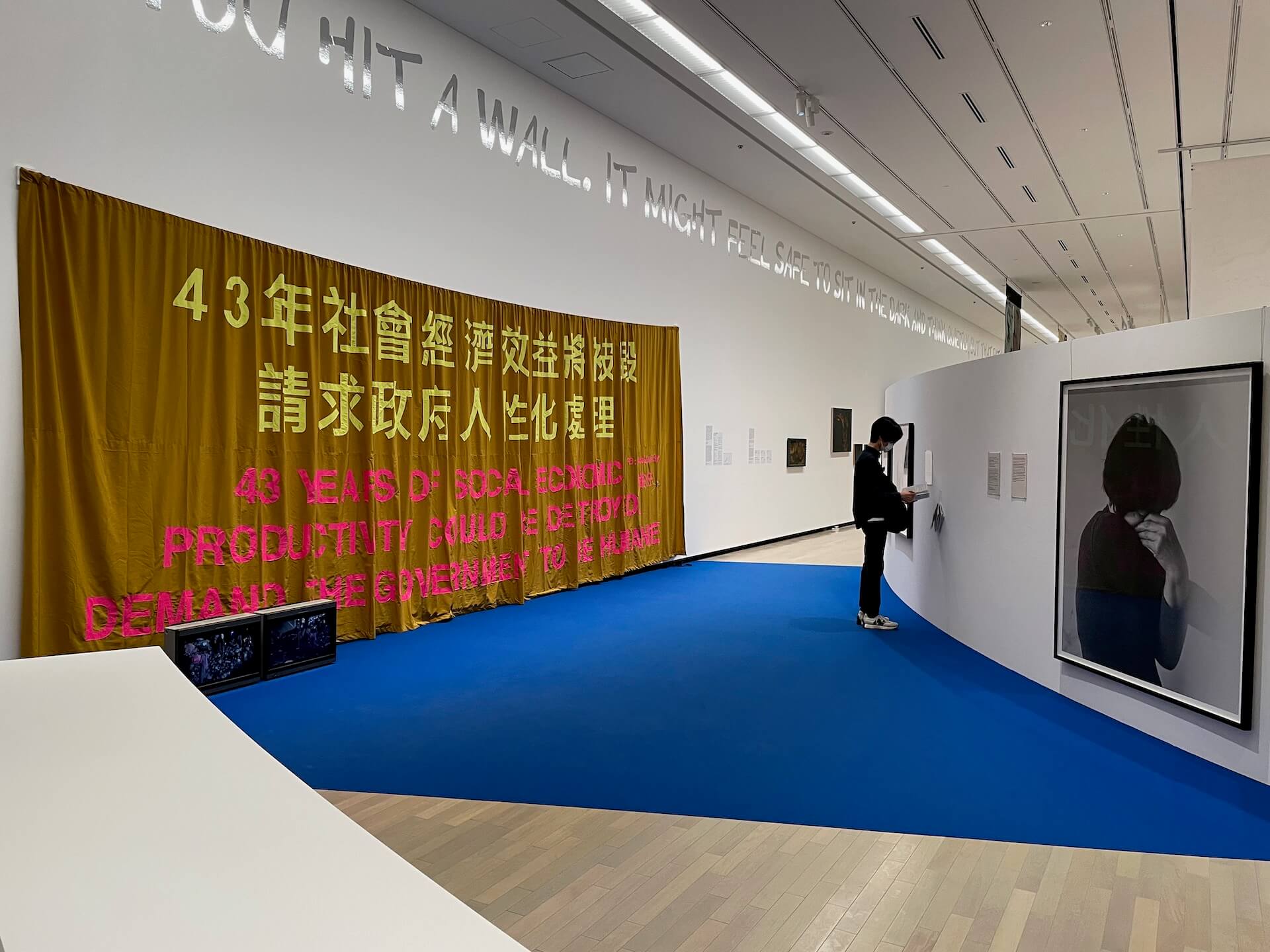 台灣藝術家黃博志參展作品。（攝影／呂佩怡）