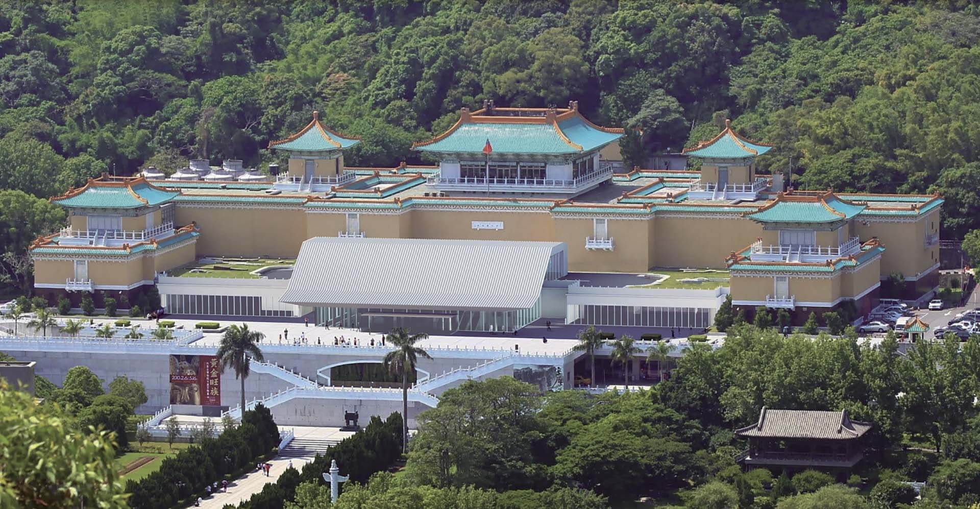 故宮入口亭俯視模擬圖。圖／國立故宮博物院。