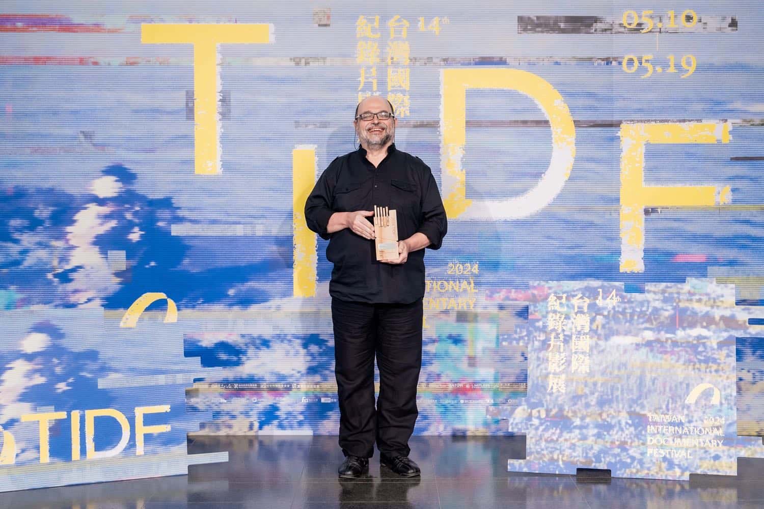 《阿根廷正義審判》獲國際競賽首獎，圖為剪輯師 Alberto Daniel Ponce（TIDF提供）