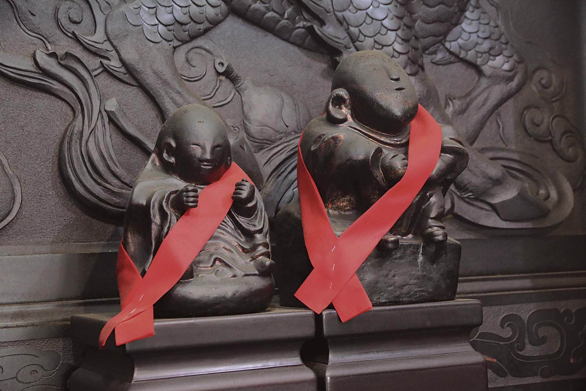 松柏嶺受天宮供奉守護地理風水的石將軍。攝影／張靖委。
