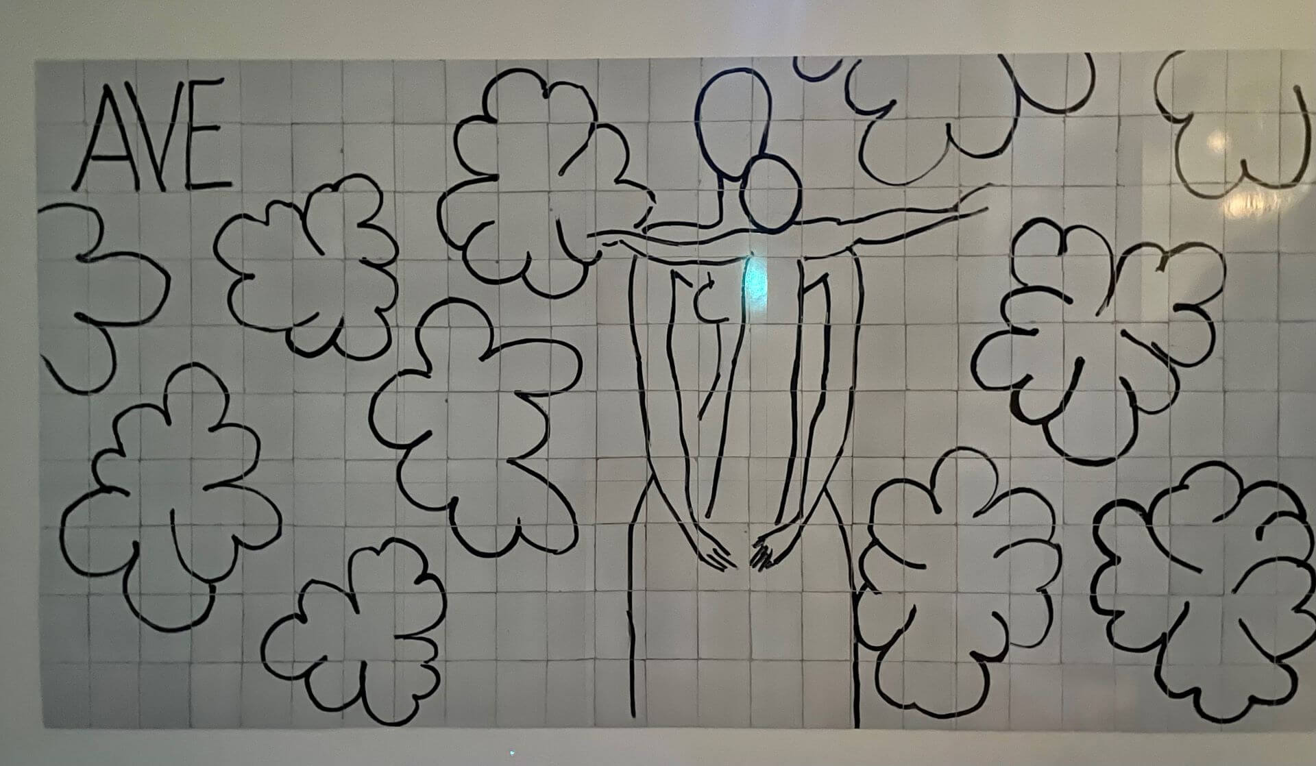 《聖母子》「馬諦斯 自由之形」展示風景。（攝影／鄭禹彤）