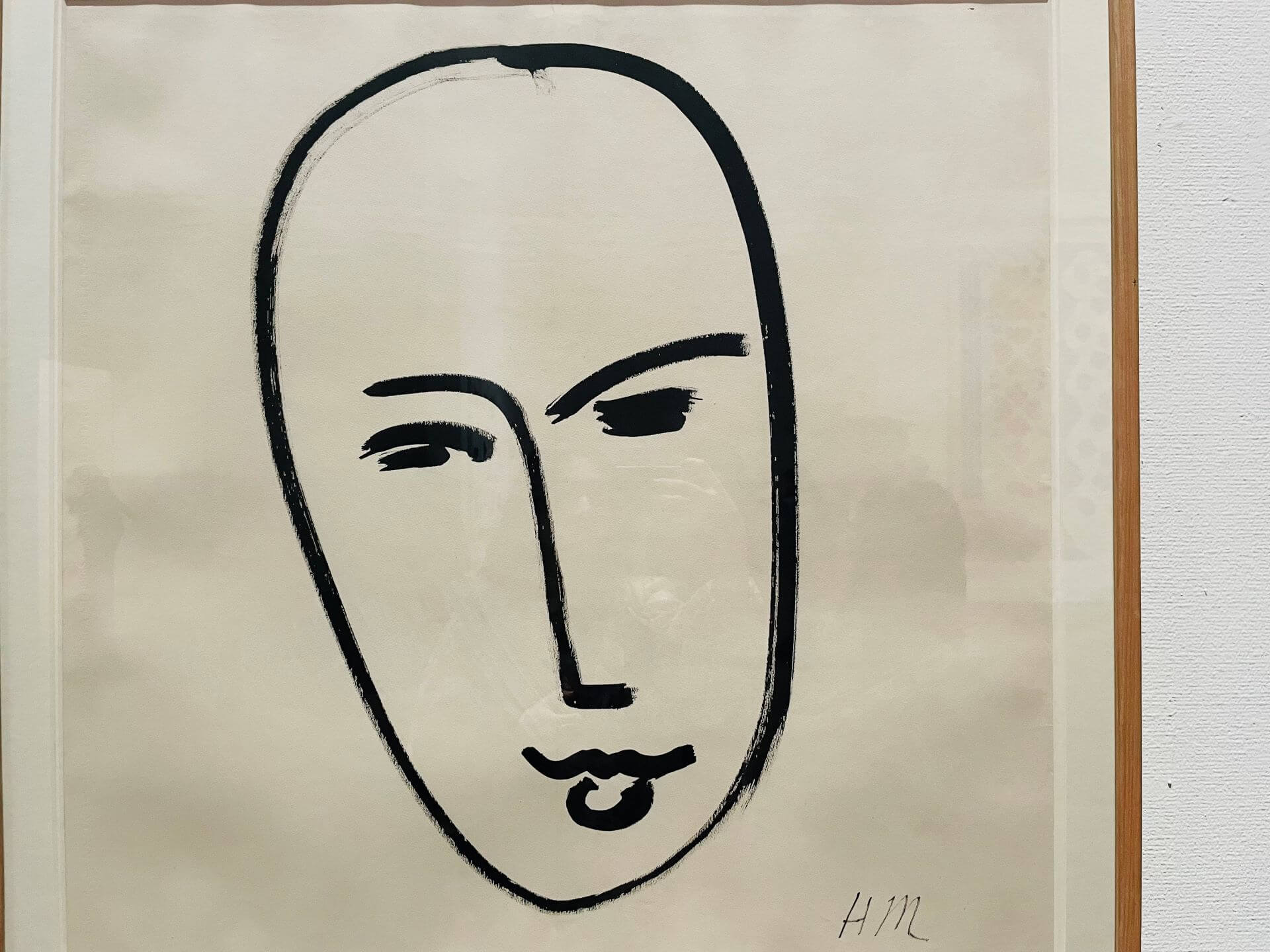 馬諦斯《大臉面具》，1951年 紙75×75公分，奧塞美術館藏。（攝影／鄭禹彤）