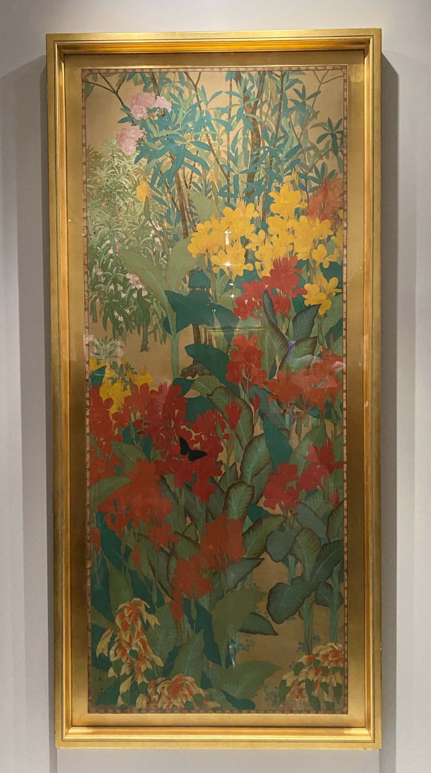 木下靜涯，《南國初夏》，1920-1930，膠彩絹本。（攝影／李孟學）