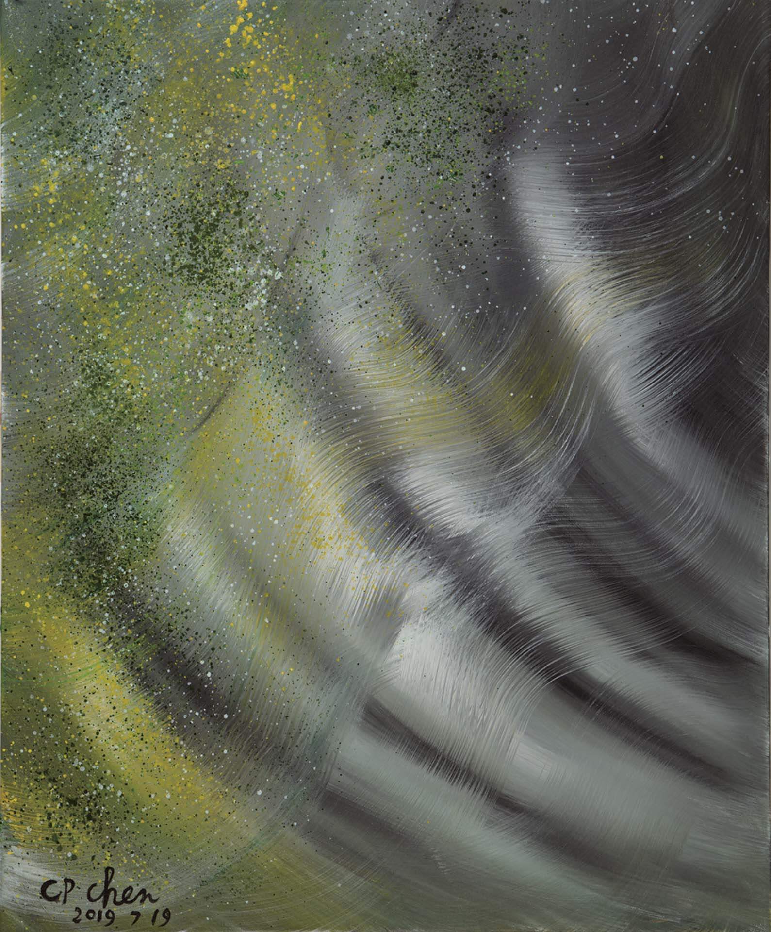 陳持平，《如果明天就是下一生》，丙烯顏料，72.7×60.6 cm，2019年。（陳持平藝廊提供）