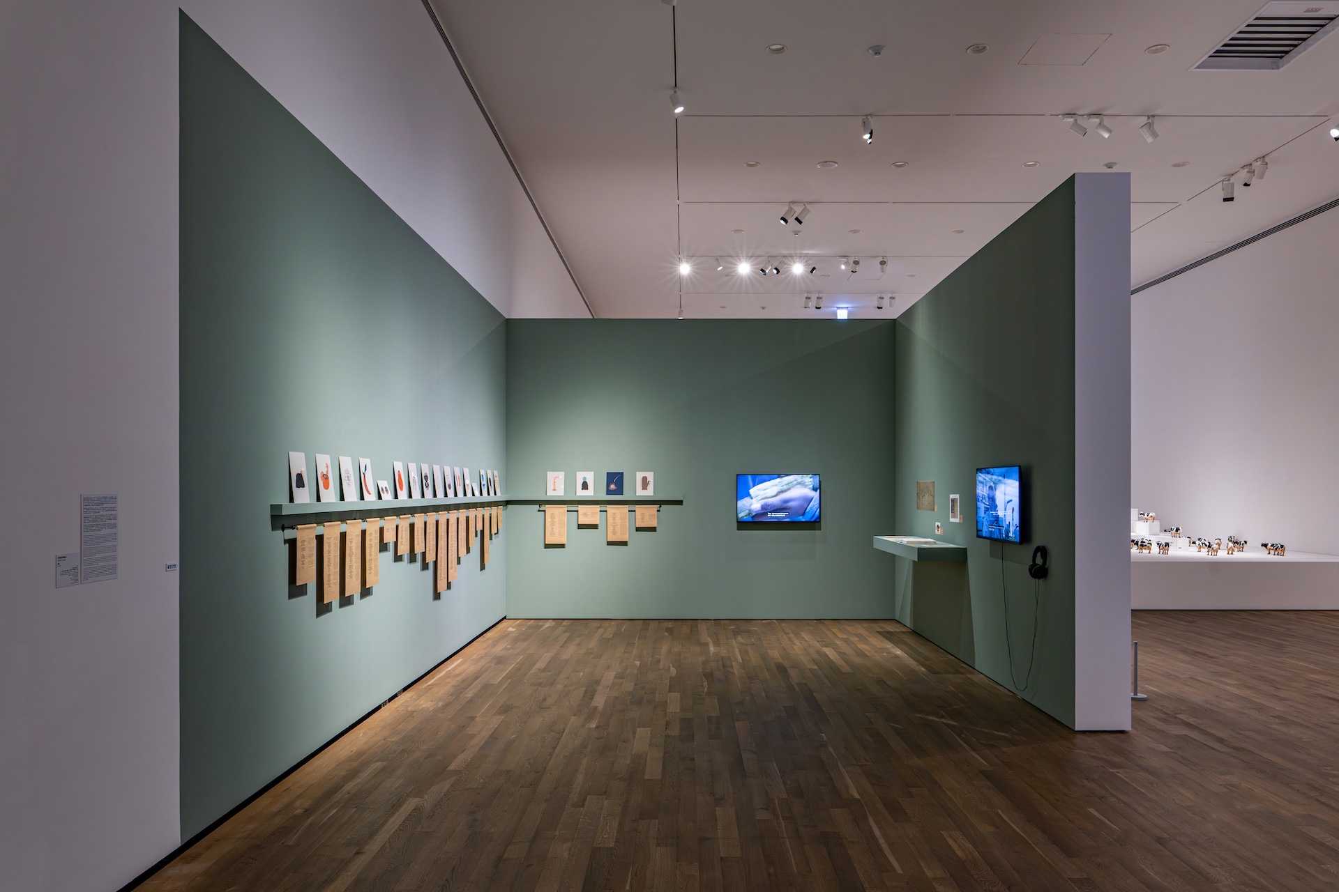 劉玗的《失明的造物者》於展場中一景。（陳湘汶提供）