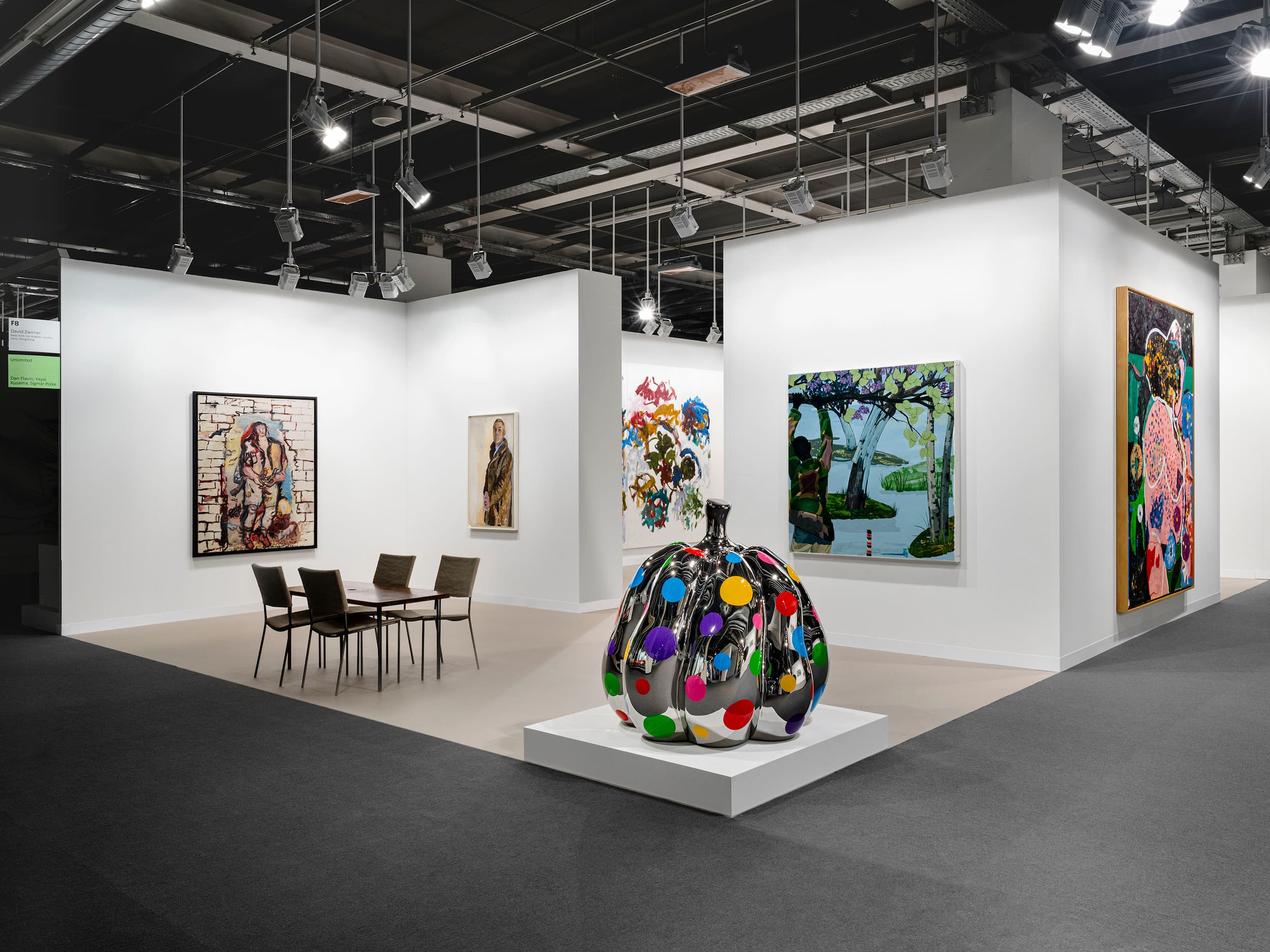 卓納畫廊（David Zwirner）展位。（卓納畫廊提供）