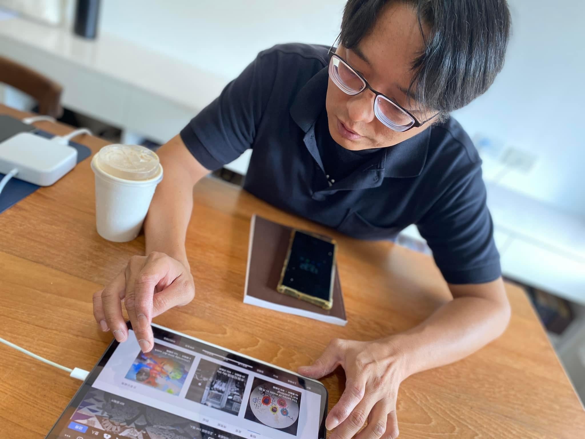 藝術家林書楷。（攝影／陳晞）