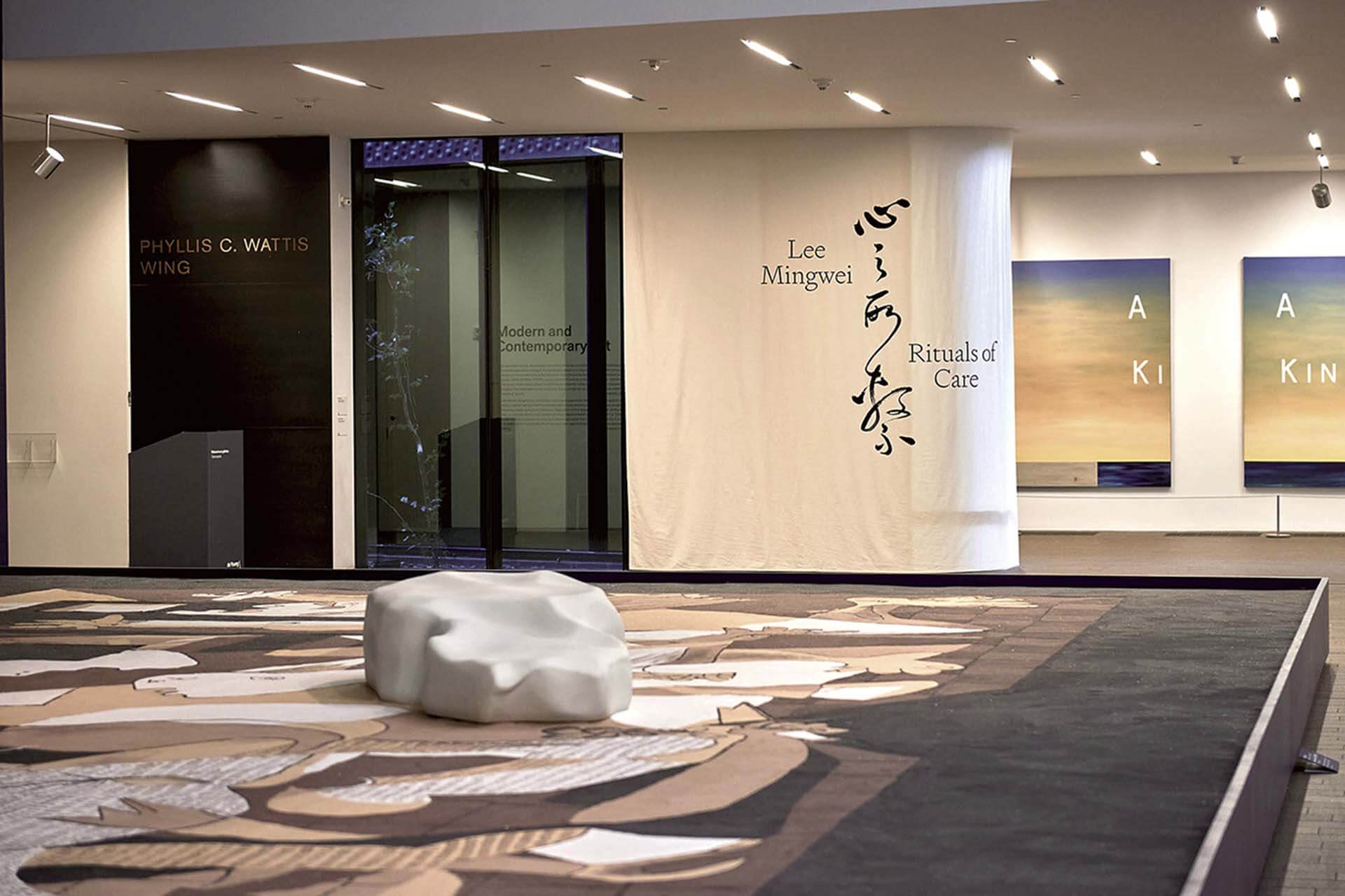 「李明維：心之所繫」展場入口處。© M.H. de Young Museum