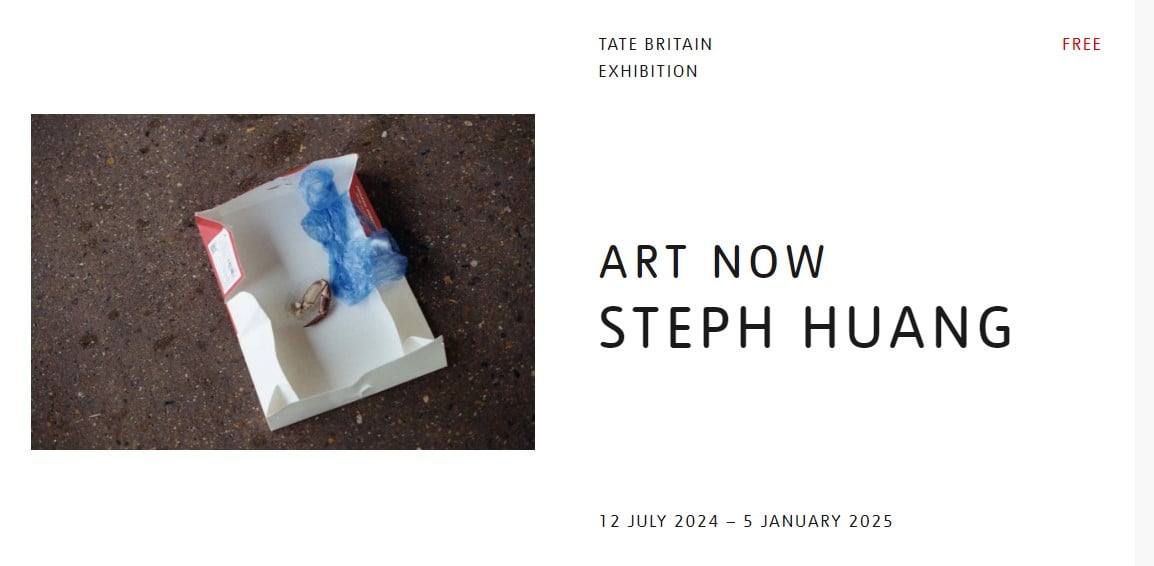 泰特不列顛美術館（Tate Britain）將舉辦旅居倫敦的臺灣藝術家黃麗音（Steph Huang）個展「Art Now: Steph Huang: See, See, Sea」。（擷取自Tate Britain官網）