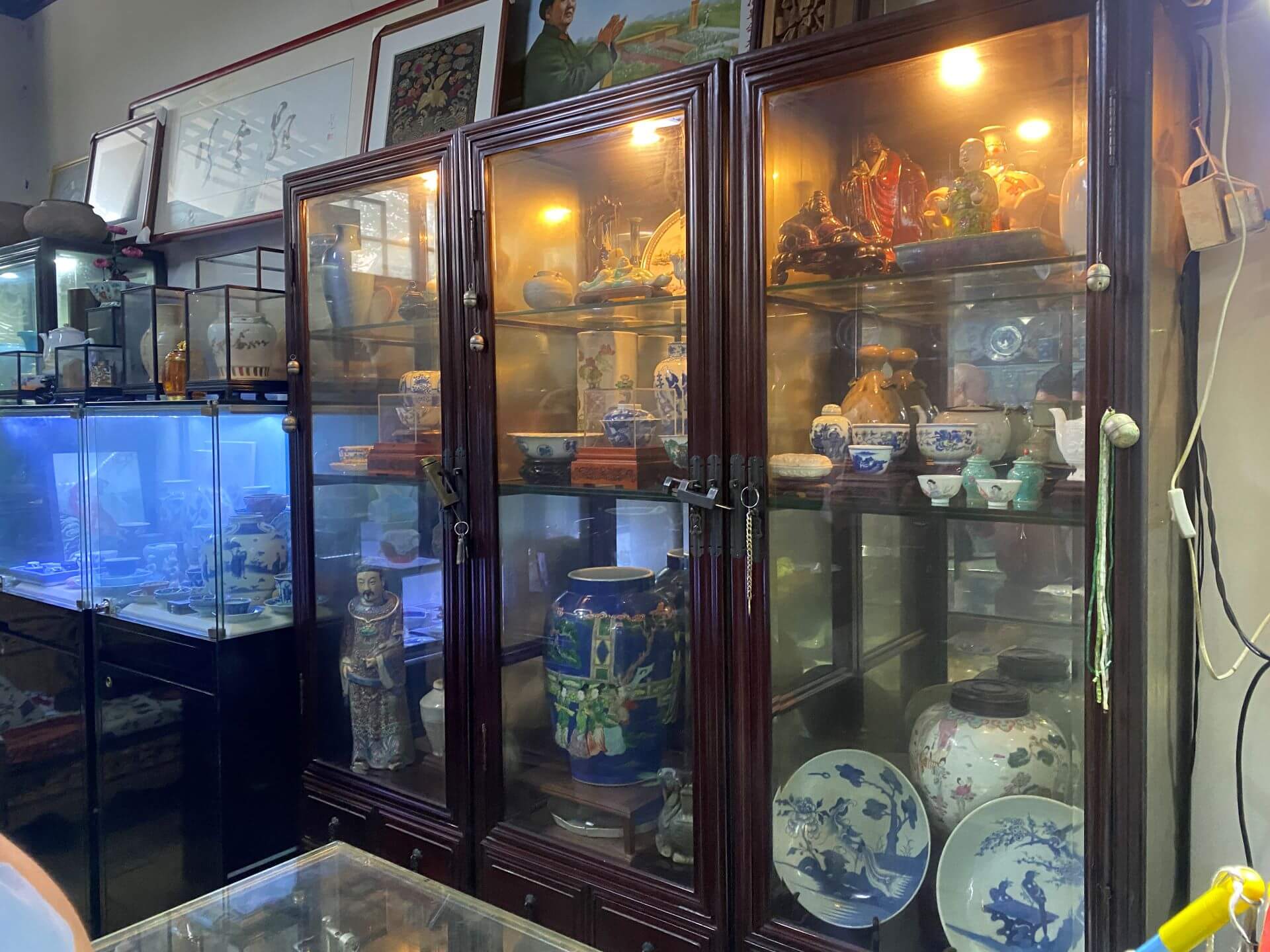 南京朝天宮古玩城店鋪風景。（攝影／朱佑霖）