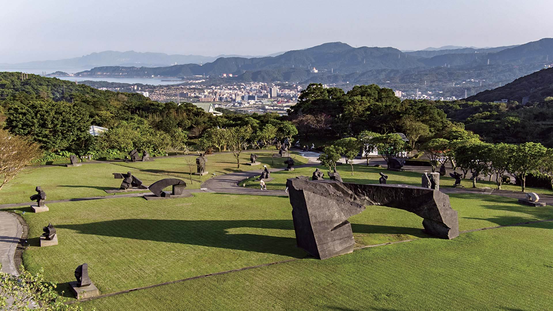 朱銘美術館空拍圖一景。(朱銘美術館提供)