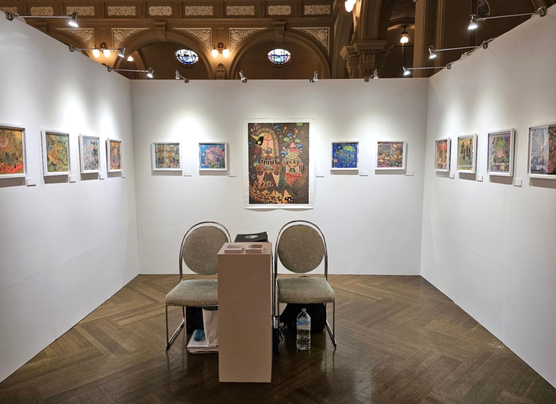 Art Osaka 2024中朝代畫廊展位一隅。（朝代畫廊提供）