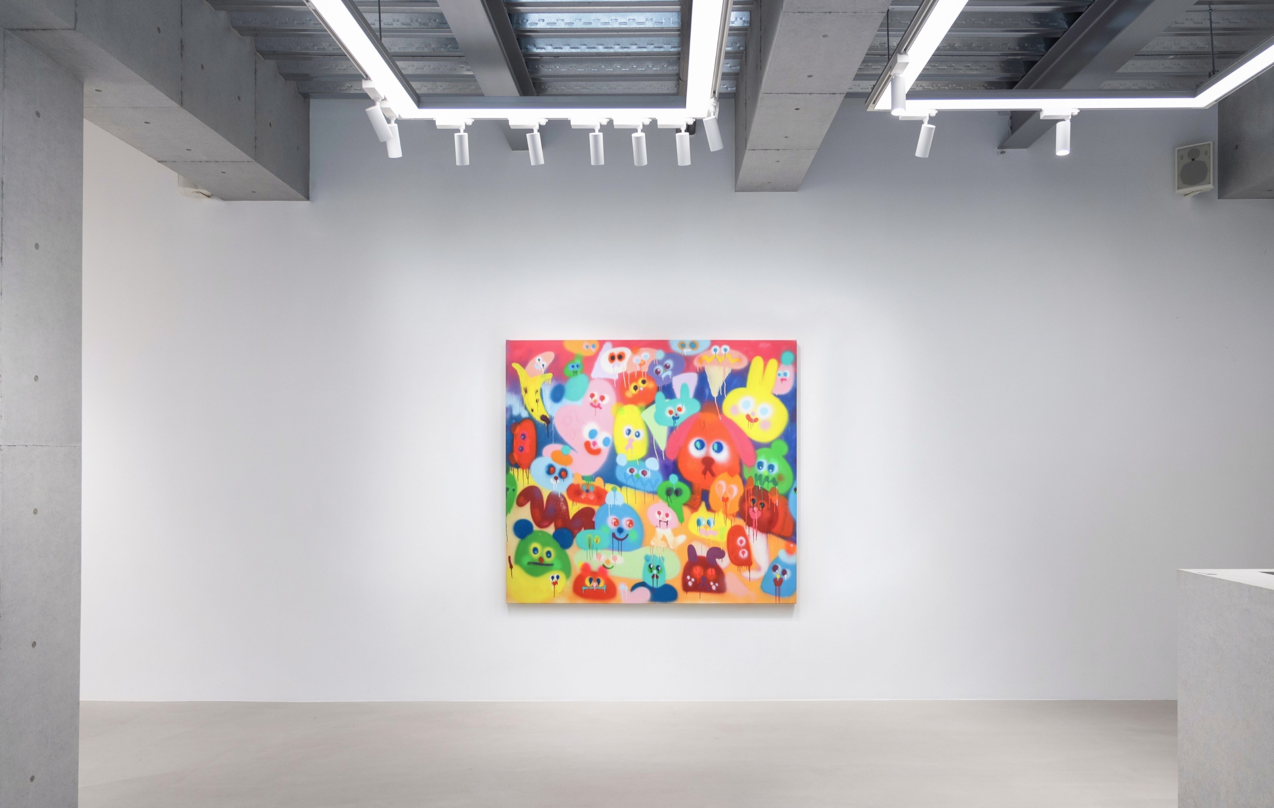 喬恩．柏格曼，《Event Horizon》，Aerosol on Canvas，164x181cm，2023。（圖／Dopeness Art Lab）