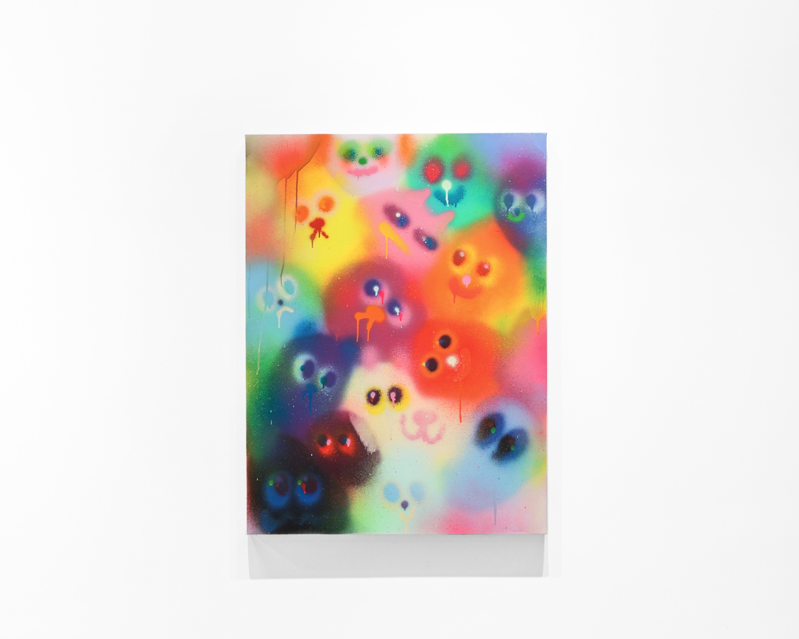喬恩．柏格曼，《Family pet》，Aerosol on Canvas，102x76cm，2024。（圖／Dopeness Art Lab）