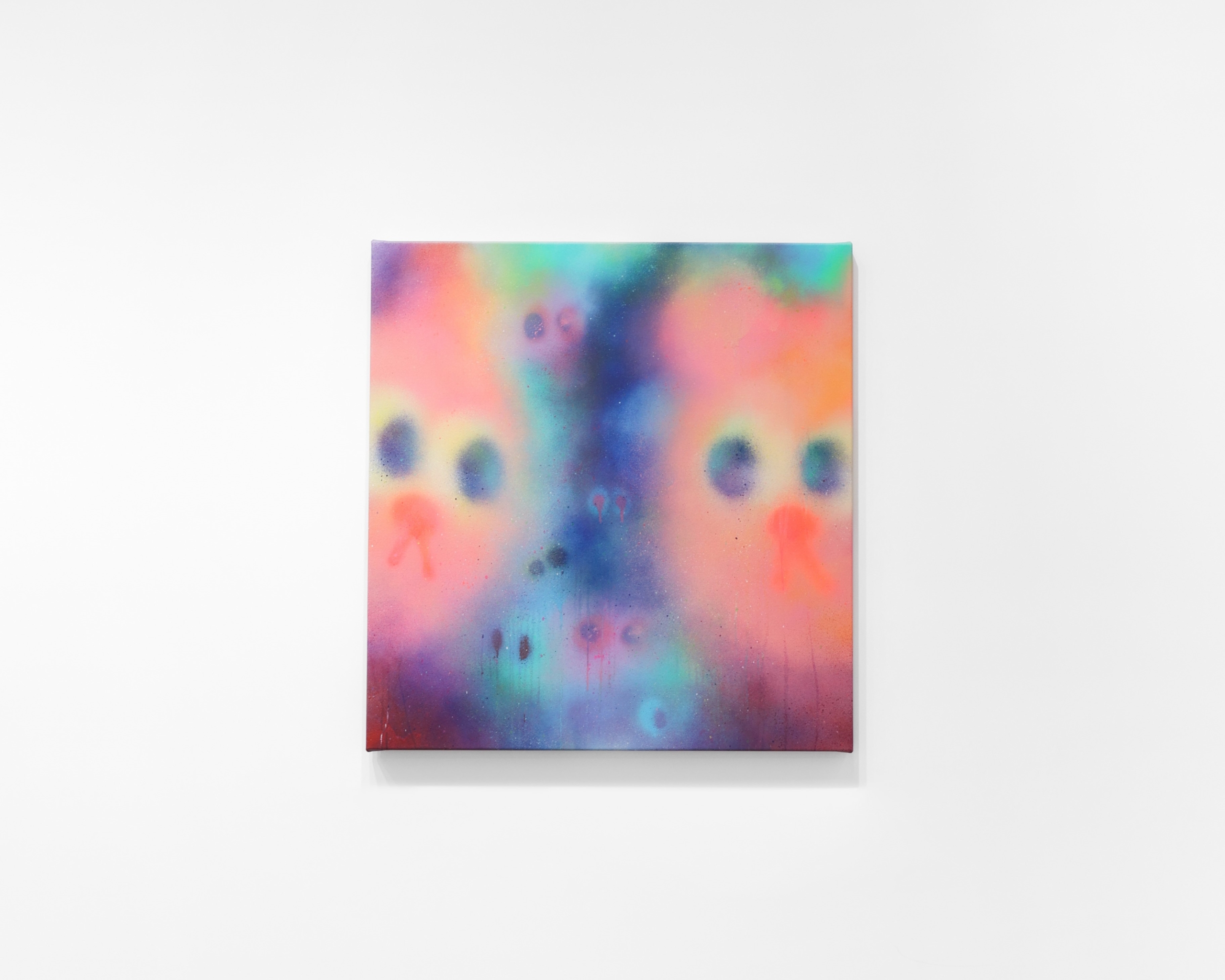 喬恩．柏格曼，《Self reflection》，Aerosol on Canvas，89.5x85cm，2024。（圖／Dopeness Art Lab）