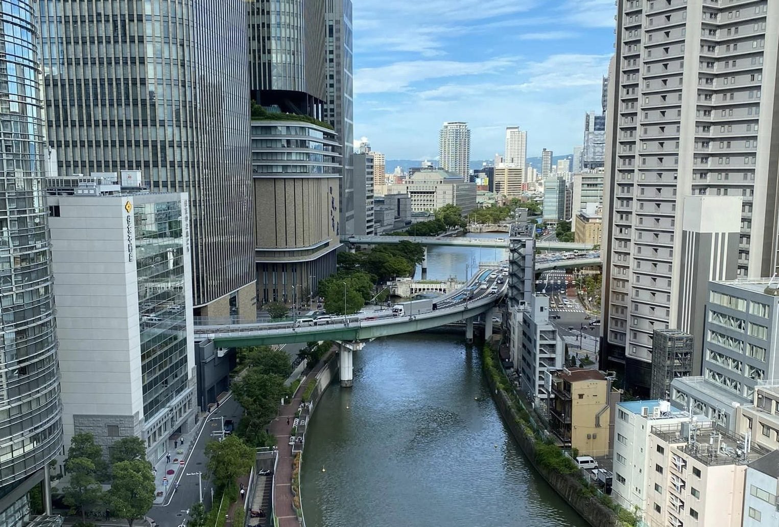 大阪城市一景。（簡秀枝提供）