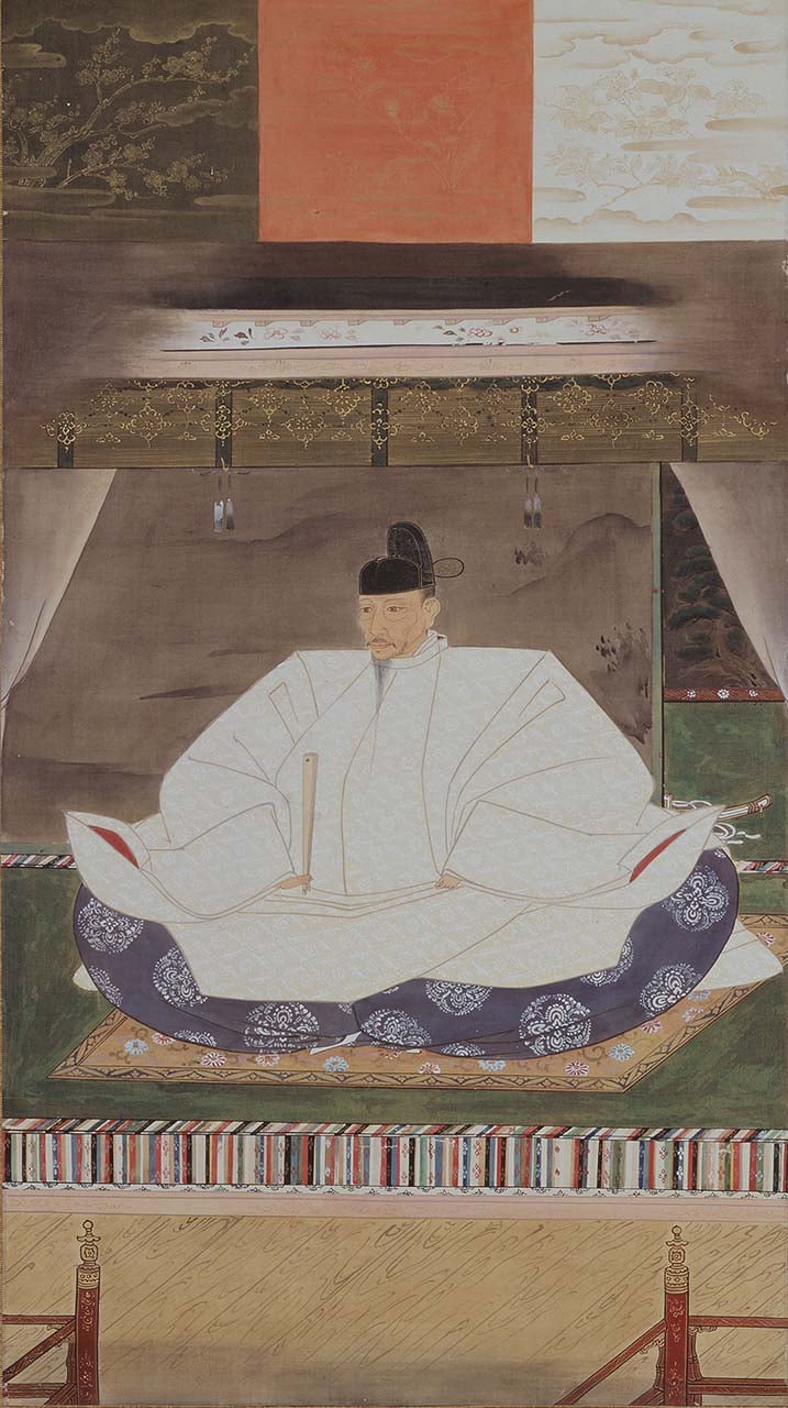 圖6 江戸時代18世紀〈豐臣秀吉像〉，醍醐寺藏。（全期展出）