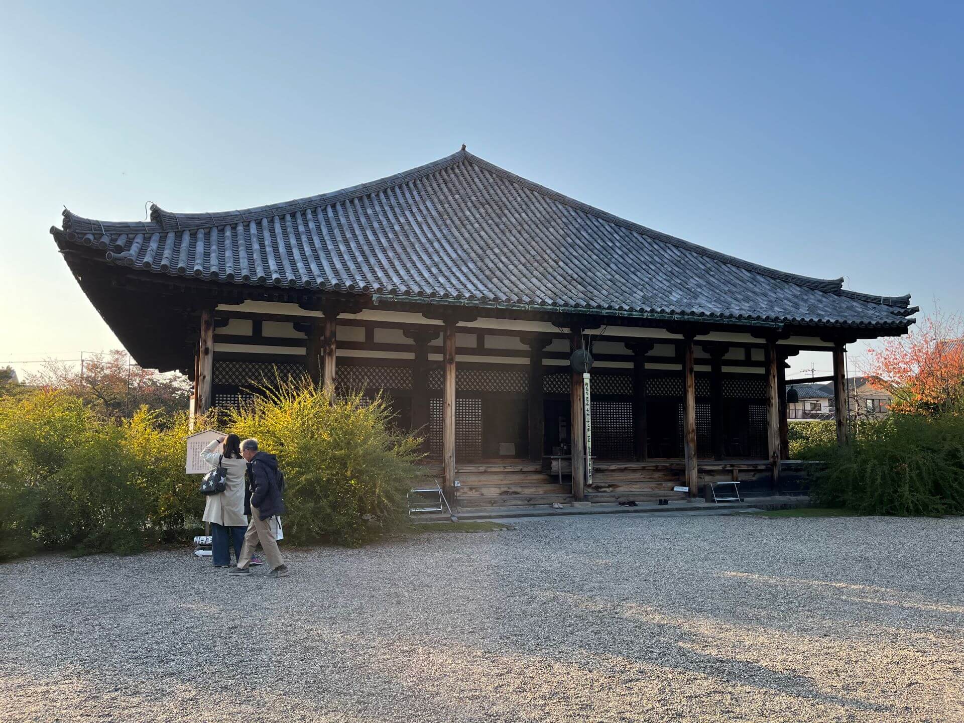 元興寺極樂堂（原東僧房）建築外觀。（攝影／詹佩瑜）