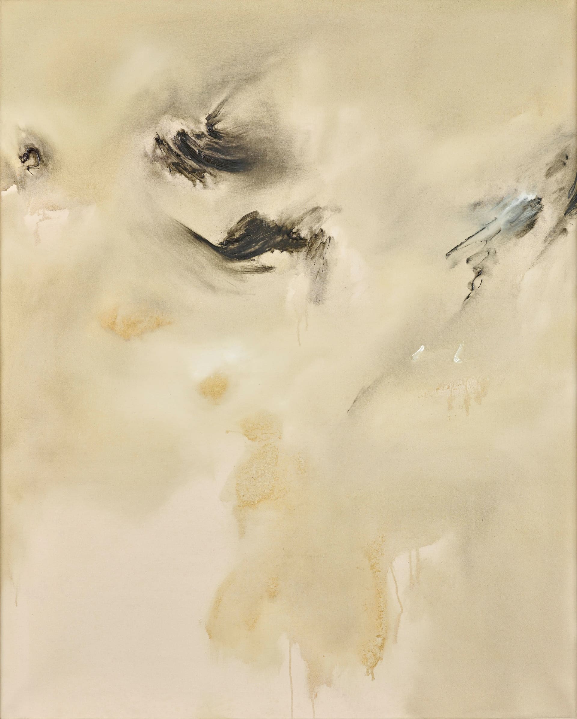 林壽宇，《撥雲見日》，油彩、畫布，127.3×101.6 cm，1958。（尊彩藝術中心提供）