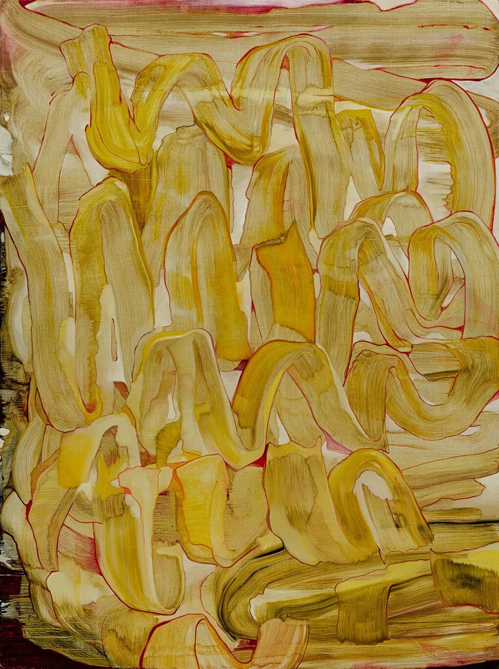 徐嘒壎，〈夢寐以求的⾦⿈時分〉，全麻畫布、油彩，174×130cm，2024。（弎畫廊提供）