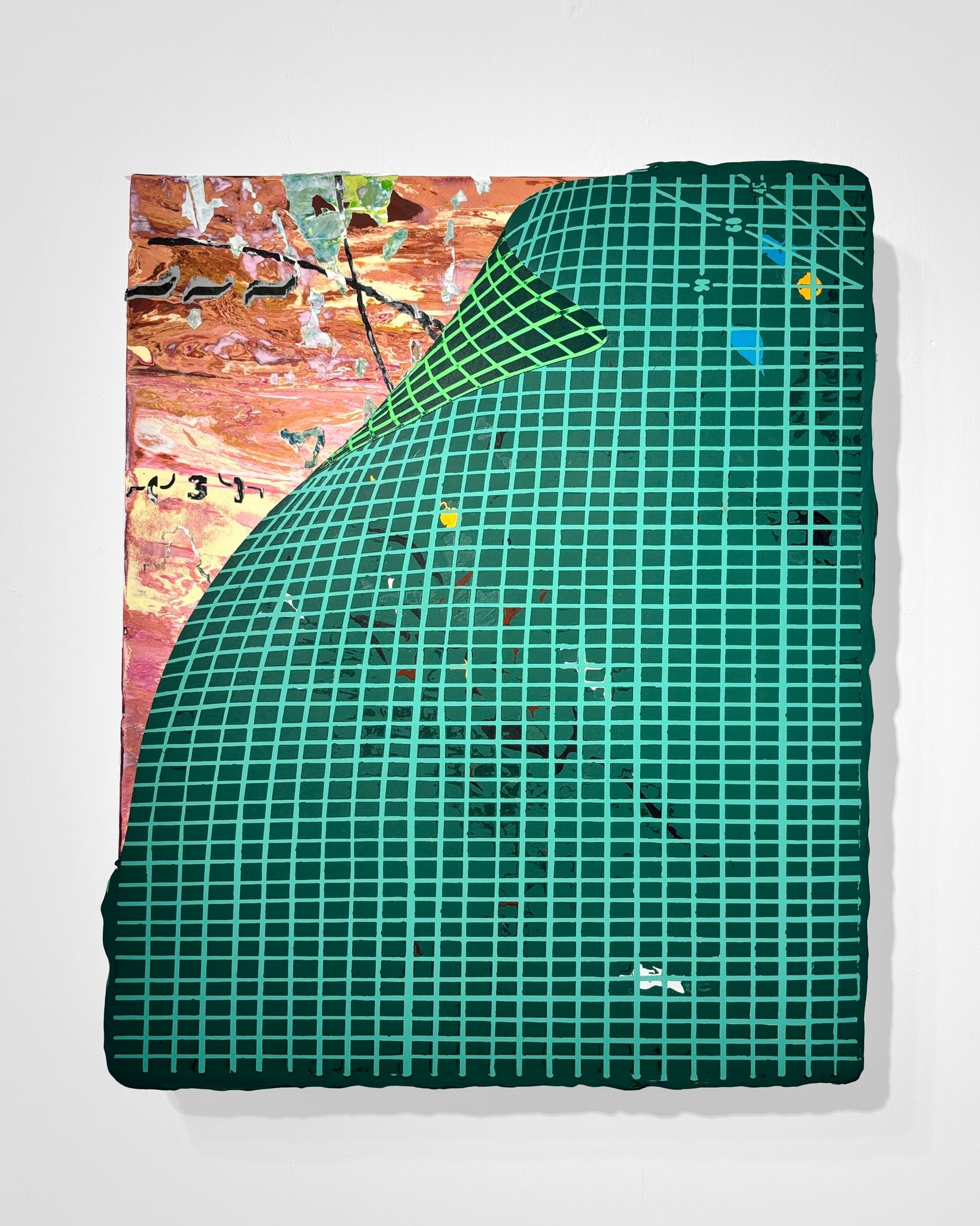 李秉璈作品《四月靈感》，2024，壓克力、畫布，43&nbsp;✕ 35.5 cm。（鄺鉅裁提供）