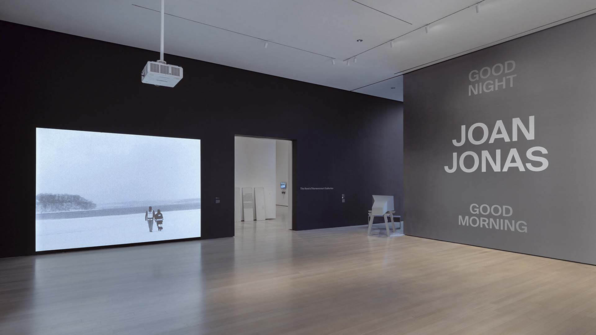 於紐約現代藝術博物館展出的「瓊．喬納思—晚安早安」展場一隅。（攝影／Jonathan Dorado）