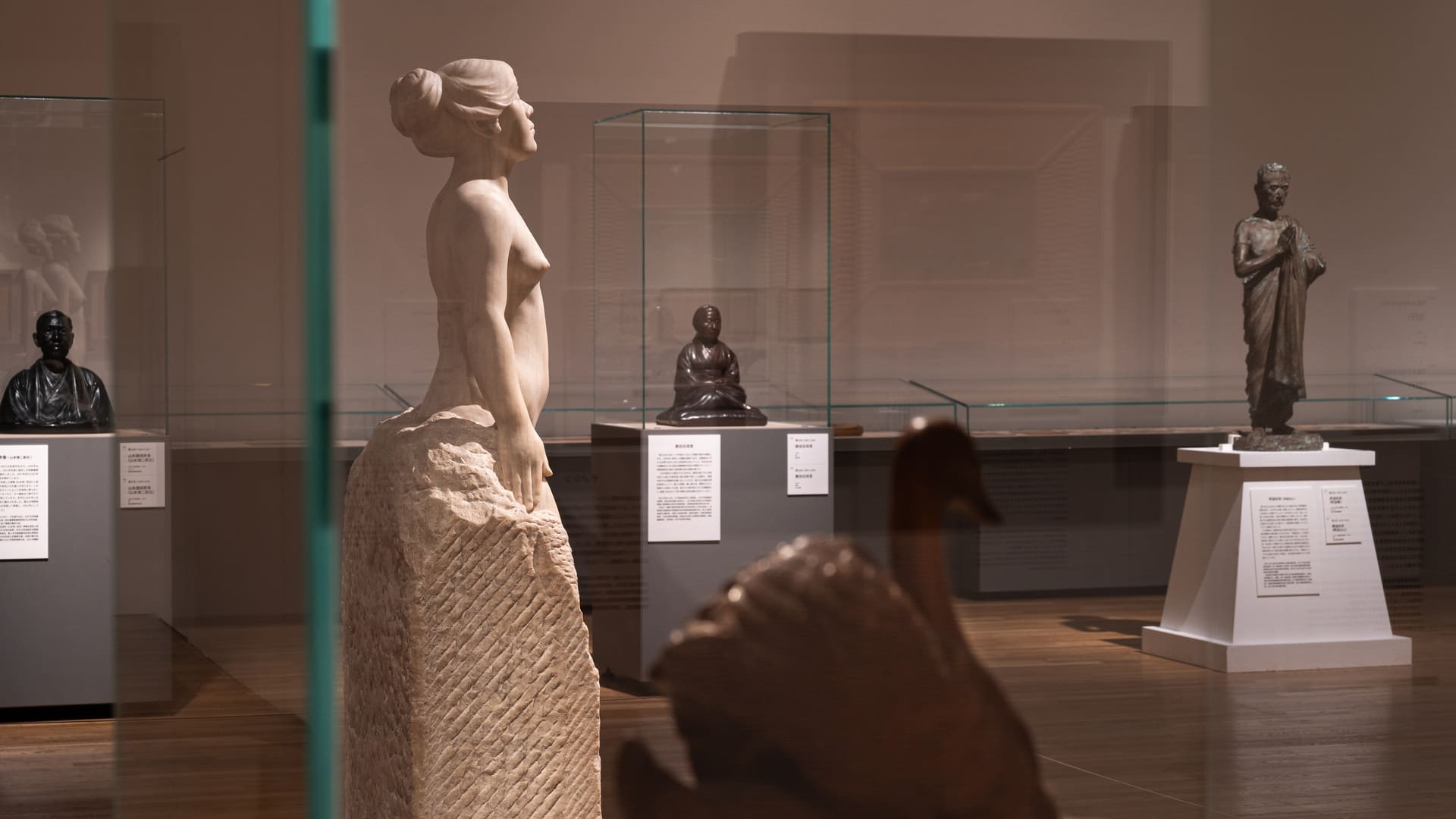 由國美館策畫的「黃土水專題區」展出10件黃土水作品及相關文獻。（國立臺灣美術館提供）