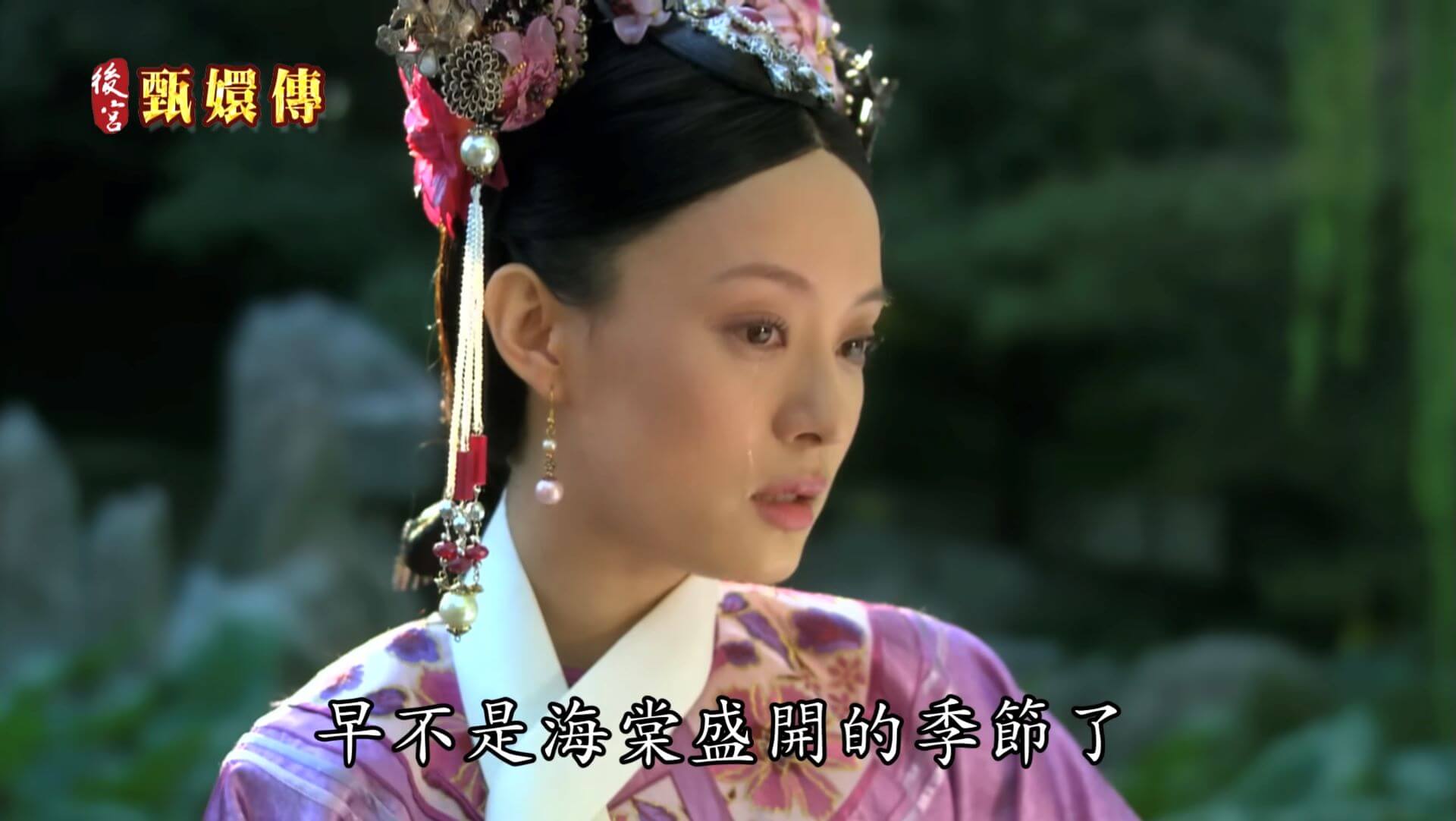 「荷花開得那麼好，早不是海棠盛開的季節了」。（網路影片截圖）